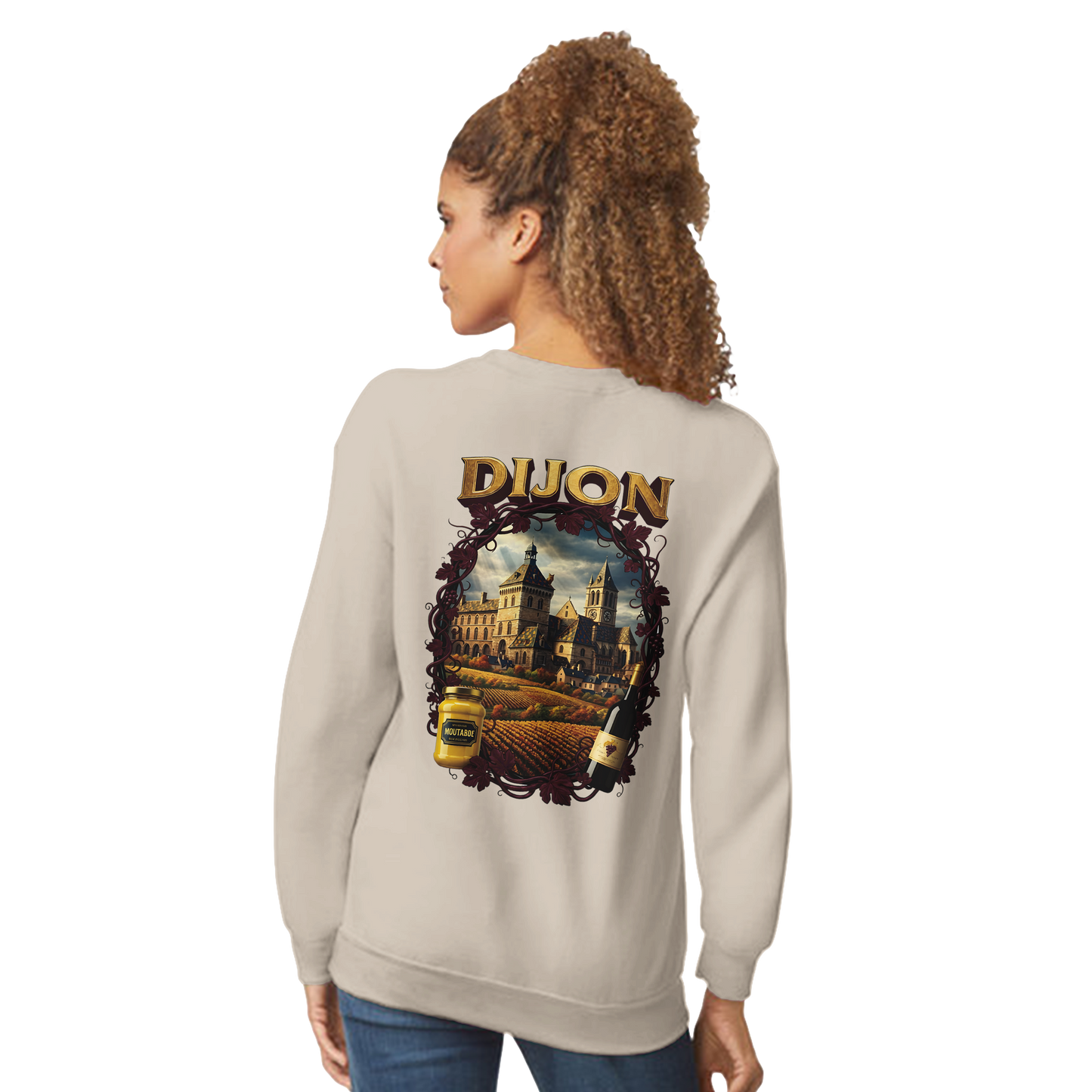 Sweat-shirt Unisexe Dijon – Ville de France – Coupe Classique Confortable