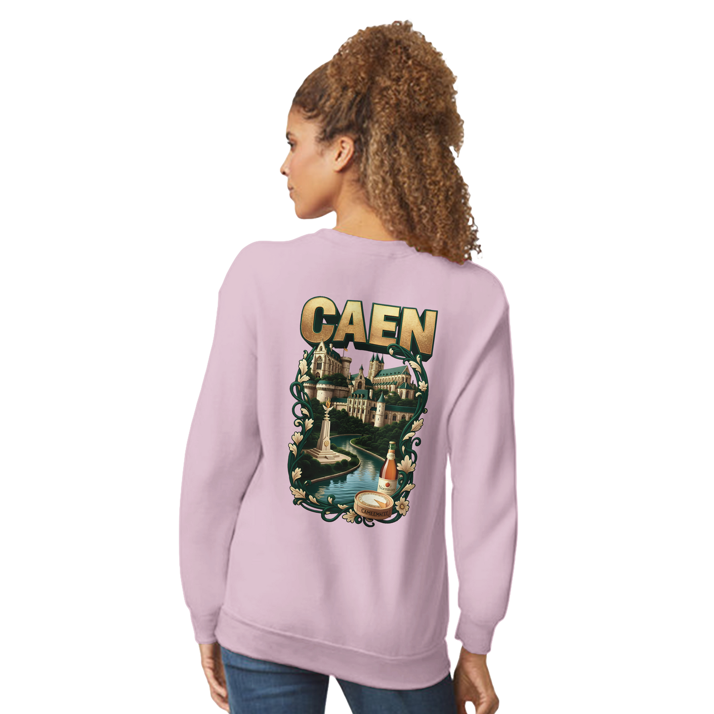 Sweat-shirt Unisexe Caen - Ville de France - Confort Classique