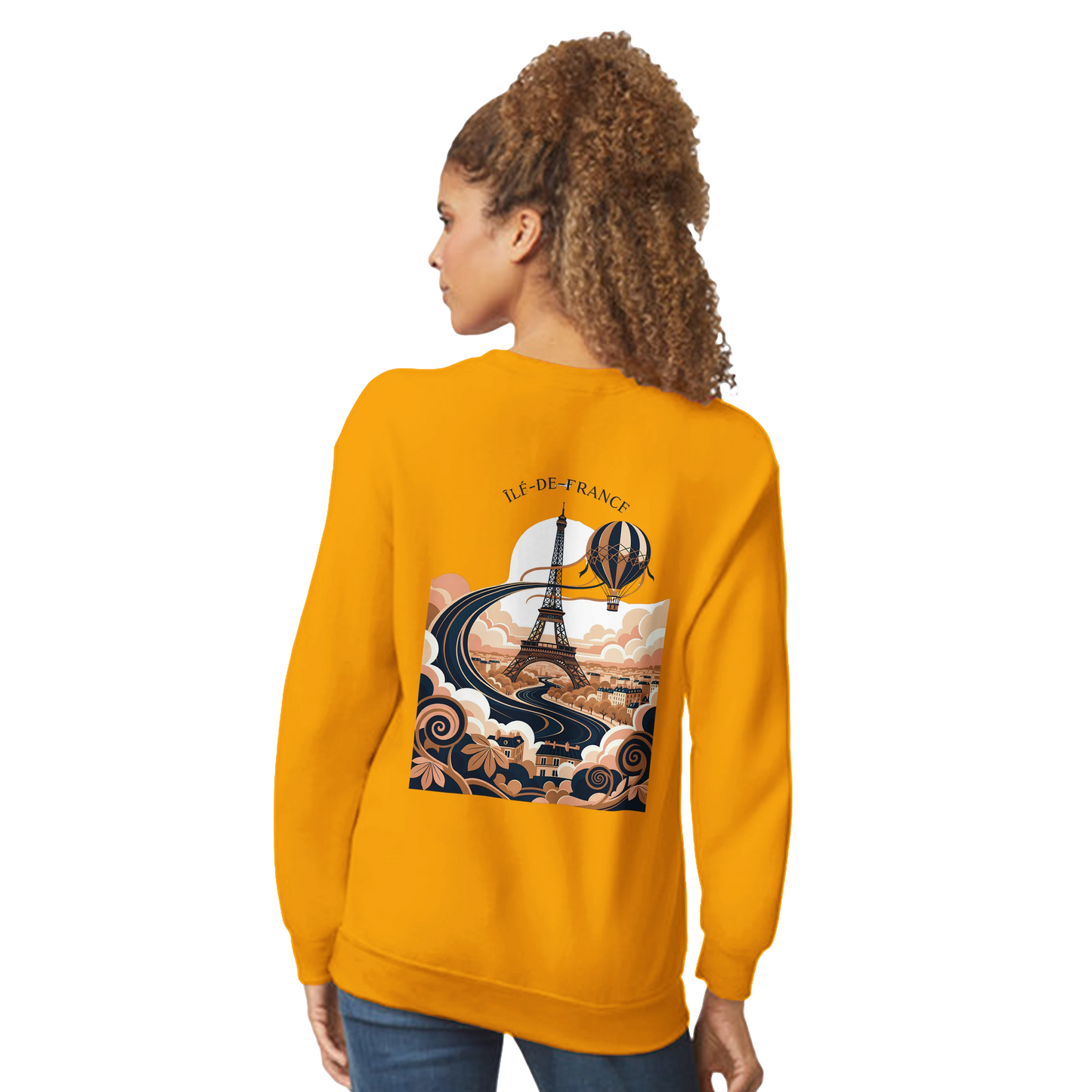 Sweat-shirt Unisexe Île-de-France – Confort Premium et Coupe Classique