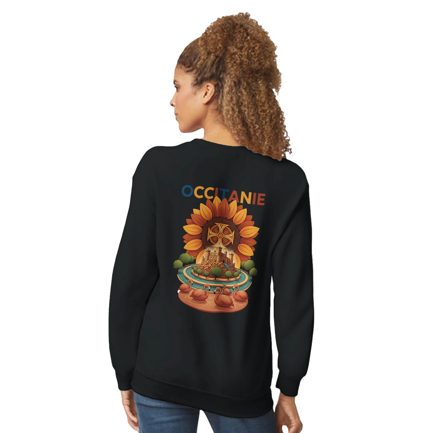 Sweat-shirt Unisexe Occitanie – Sweat Confortable et Résistant