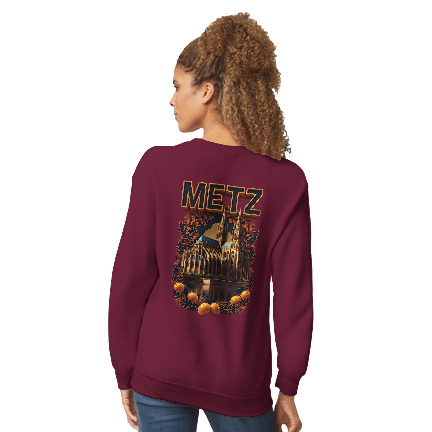 Sweat-shirt unisexe Metz – Coupe classique et confort premium