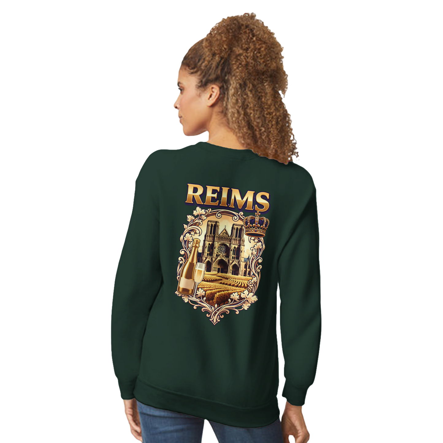 Sweat-shirt Reims – Sweat à col rond confortable en coton mélangé