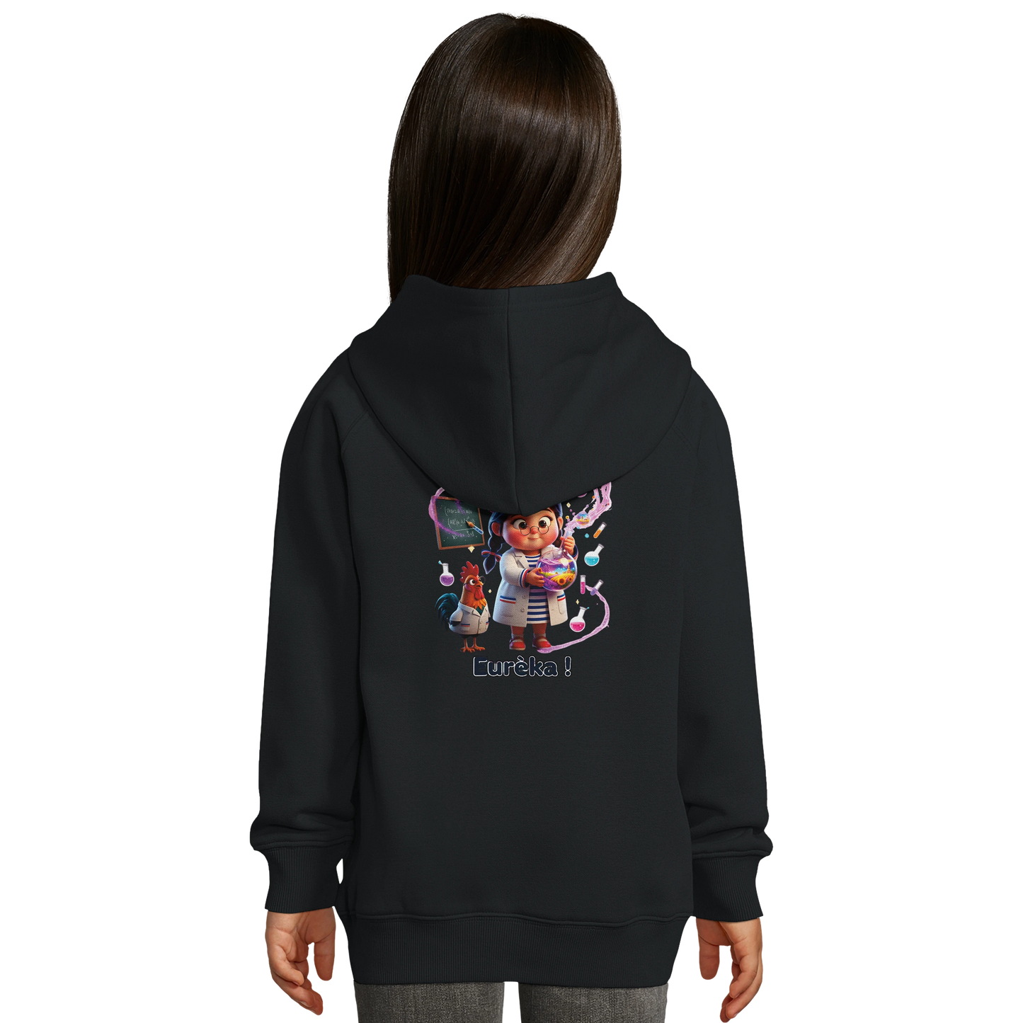 Sweat à Capuche fille Petite Génie de France - Coton Bio