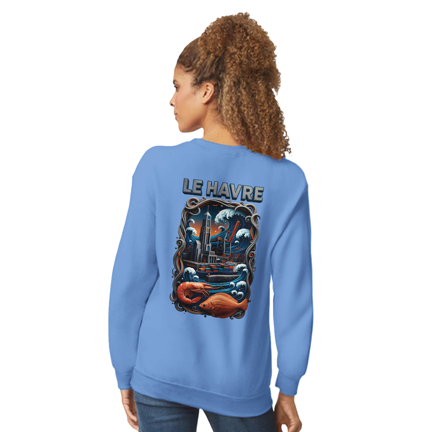 Sweat-shirt Unisexe Le Havre – Pull Classique Confortable