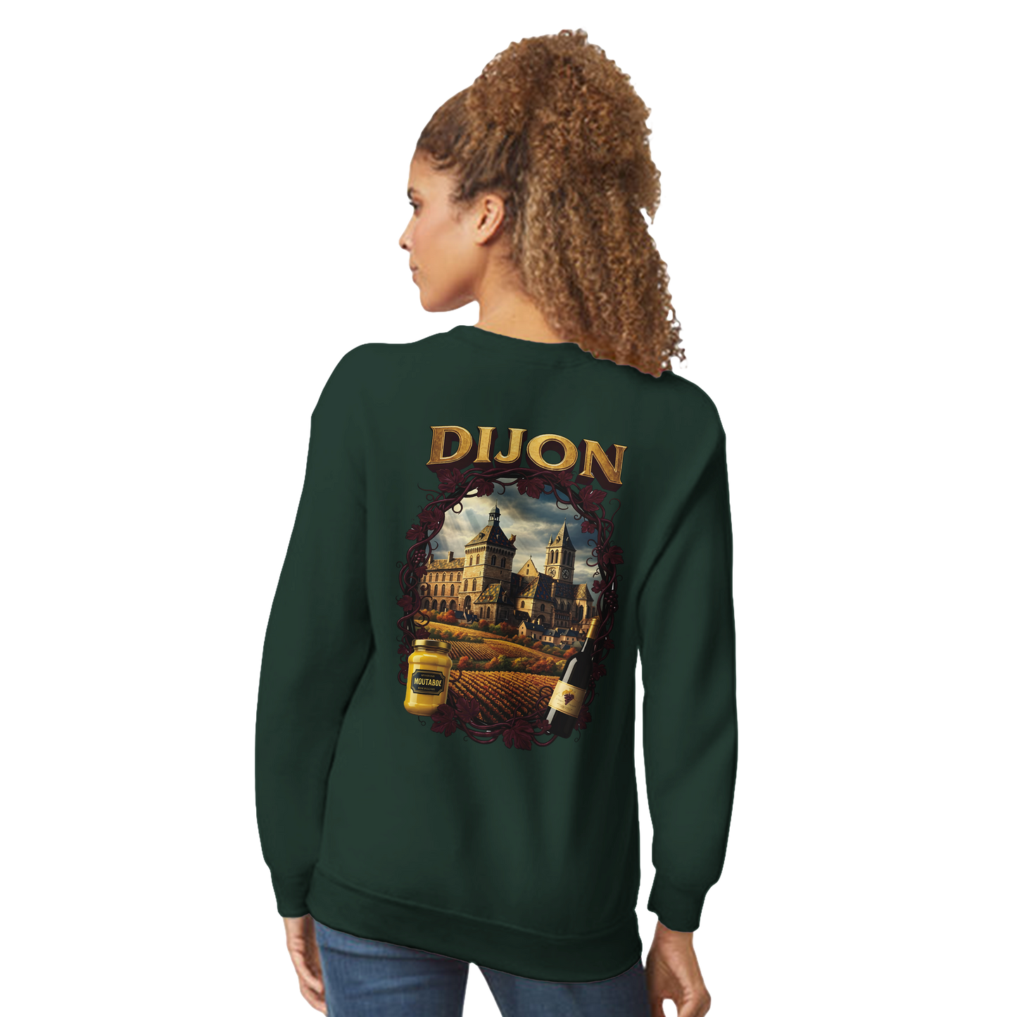 Sweat-shirt Unisexe Dijon – Ville de France – Coupe Classique Confortable