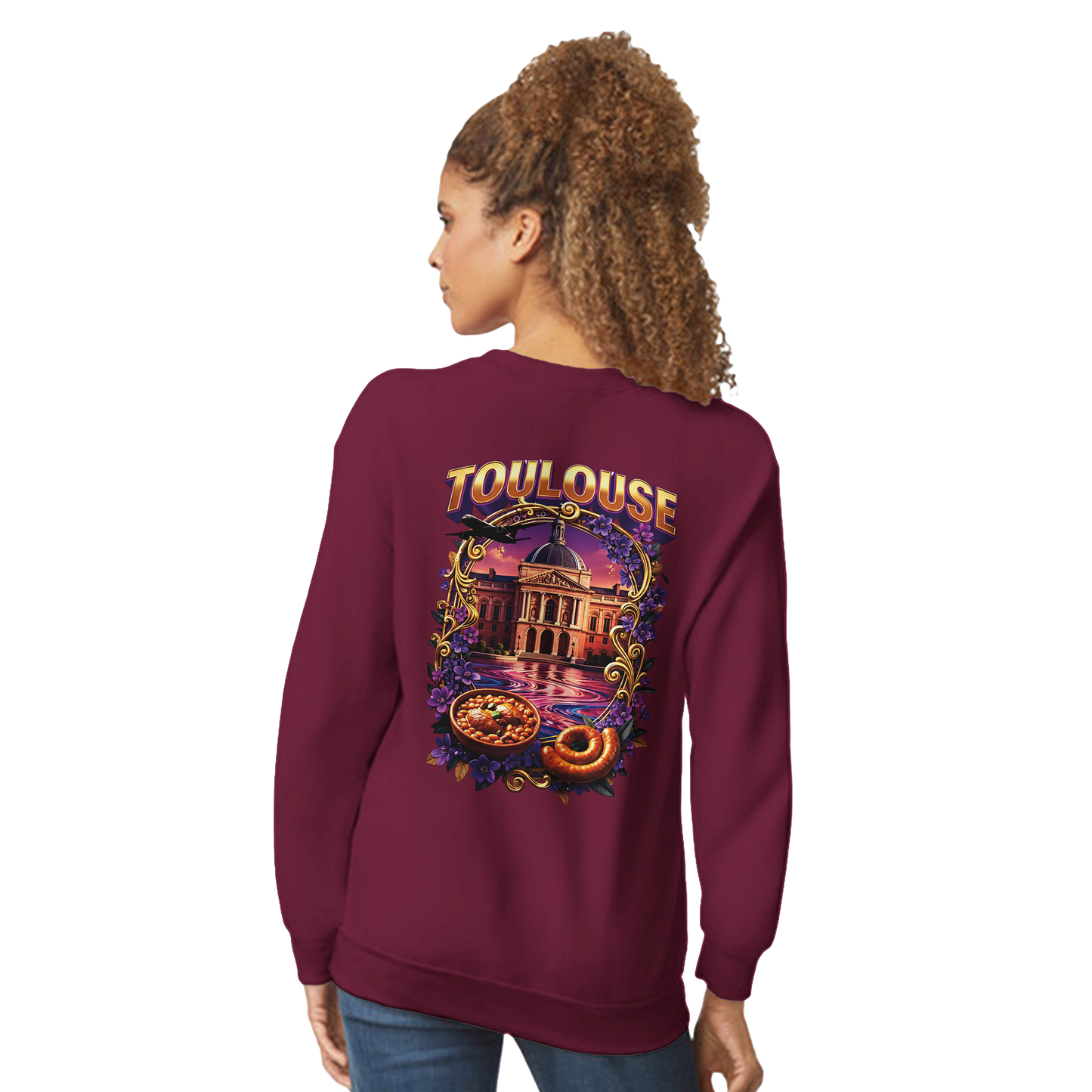 Sweat-shirt Unisexe Toulouse – Design Ville de France