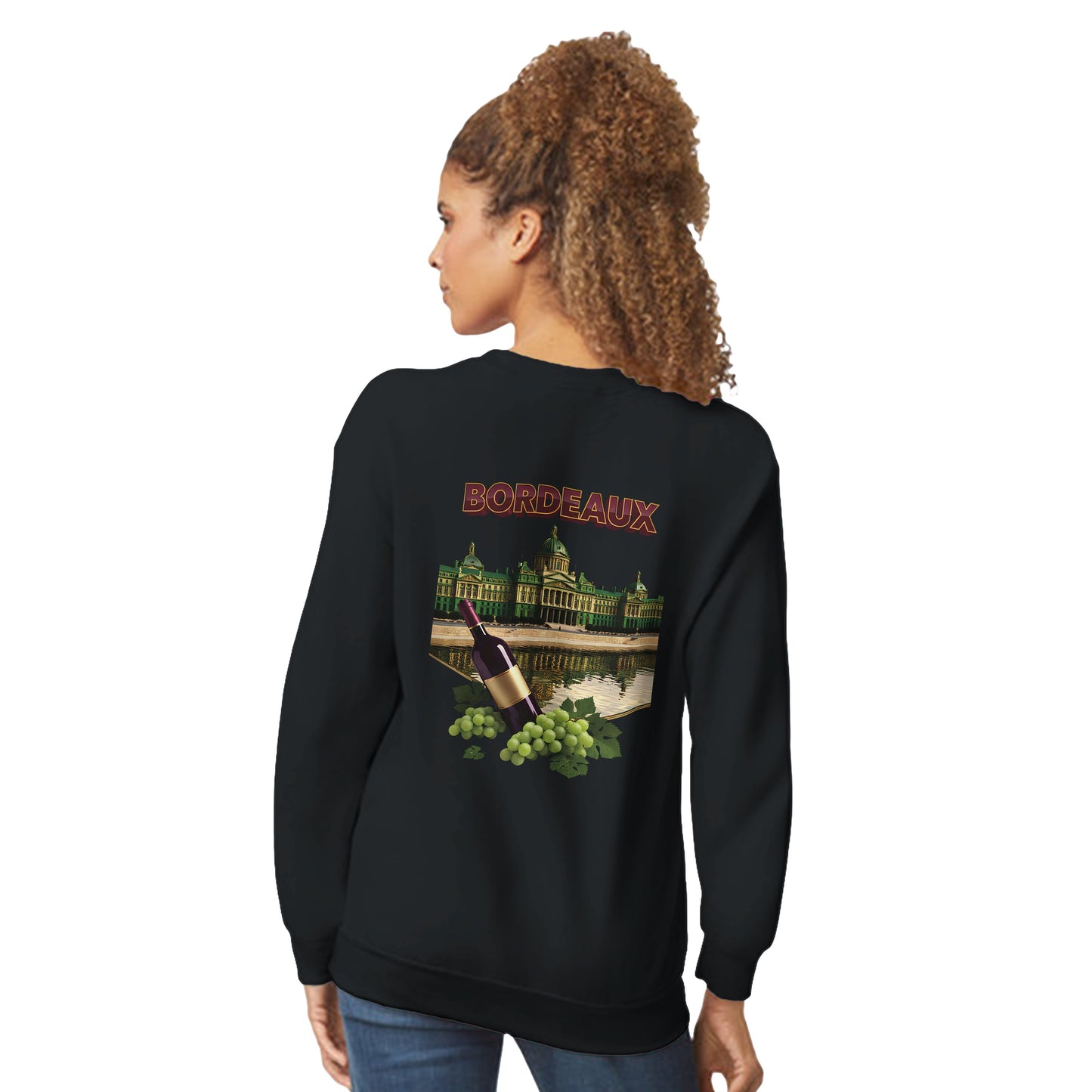 Sweat-shirt Unisexe Bordeaux Ville de France – Classique et Confortable