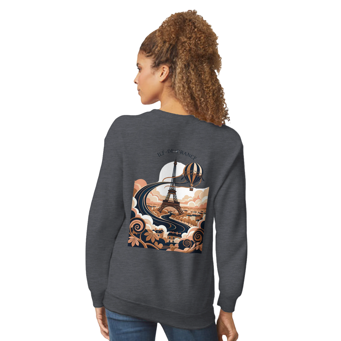 Sweat-shirt Unisexe Île-de-France – Confort Premium et Coupe Classique