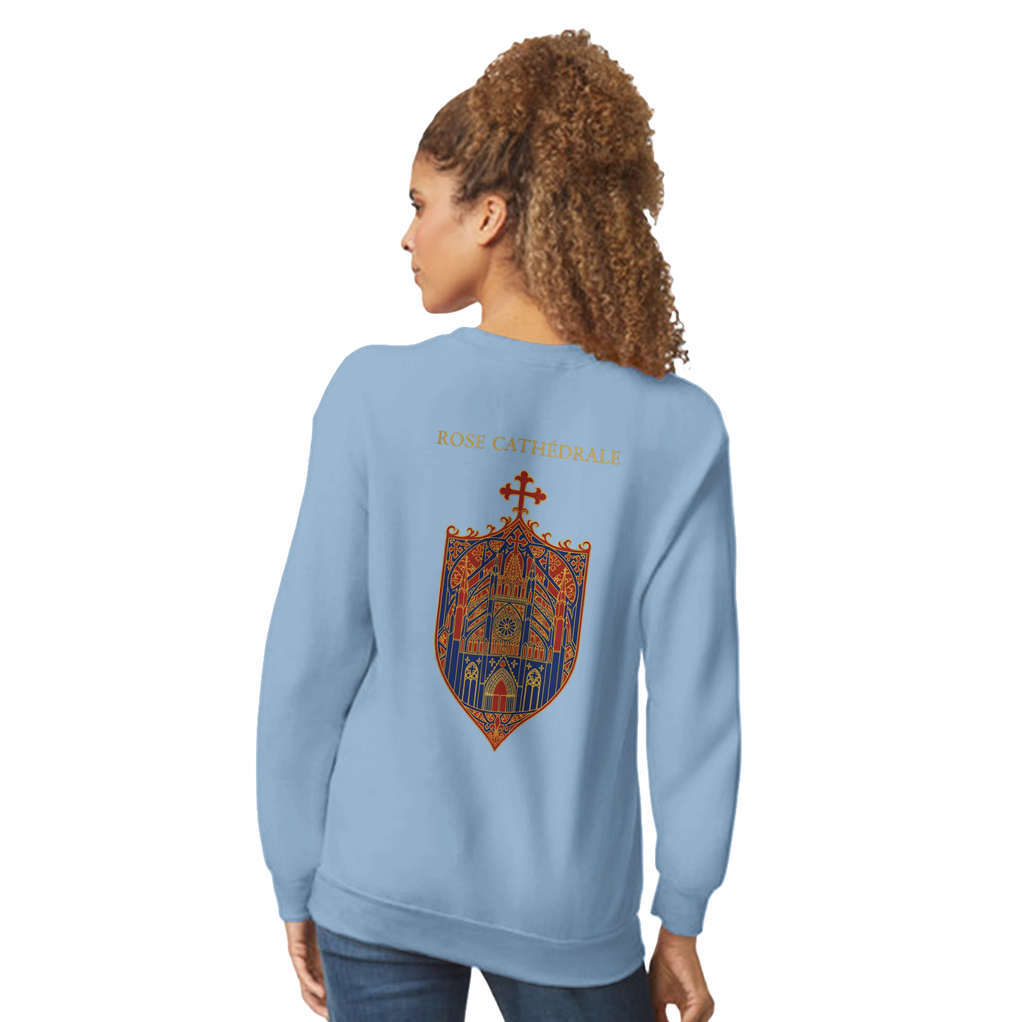 Sweat-shirt Femme Rose Cathédrale – Confort et Style Classique