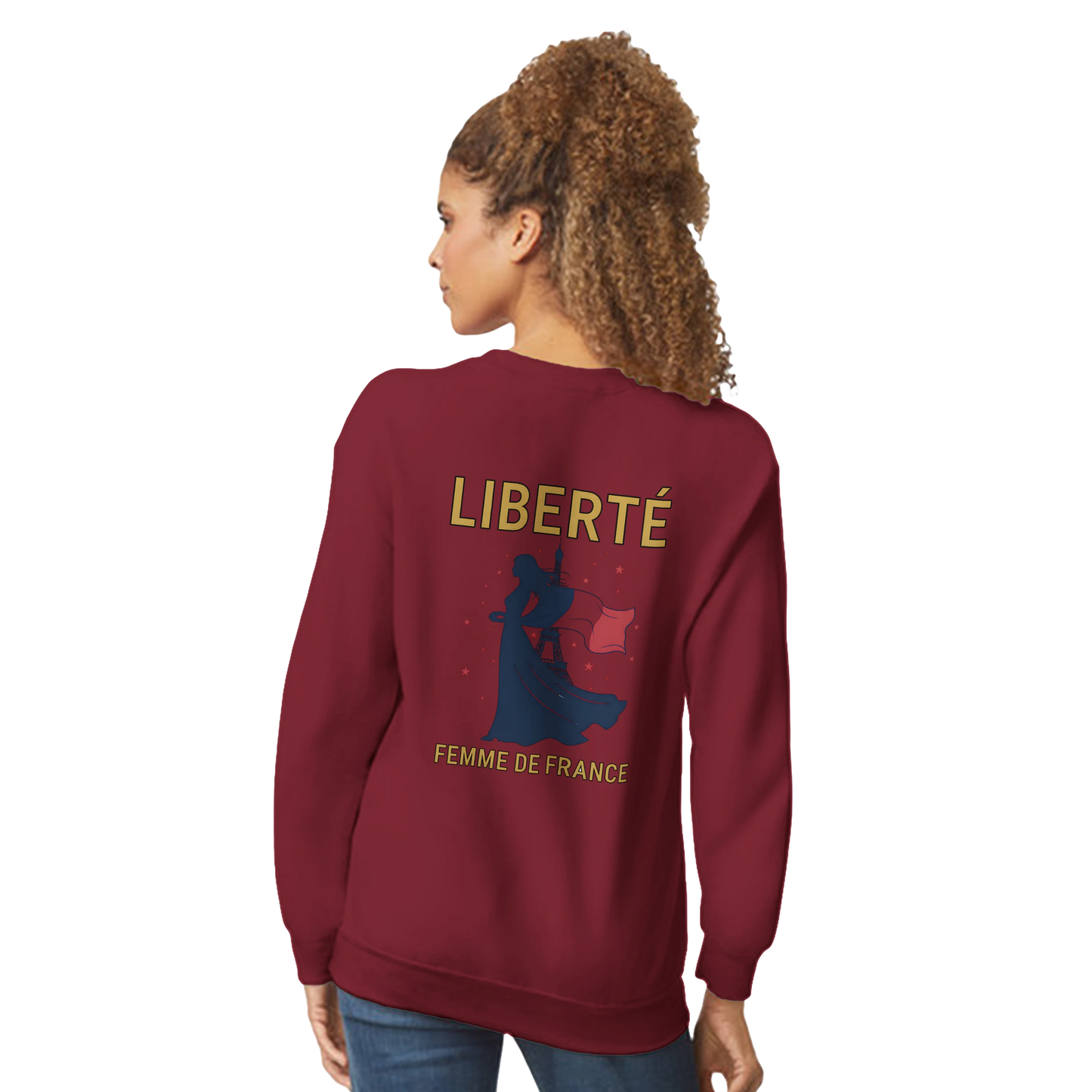 Sweat-shirt femme liberté  classique ras du cou | Gildan® 18000