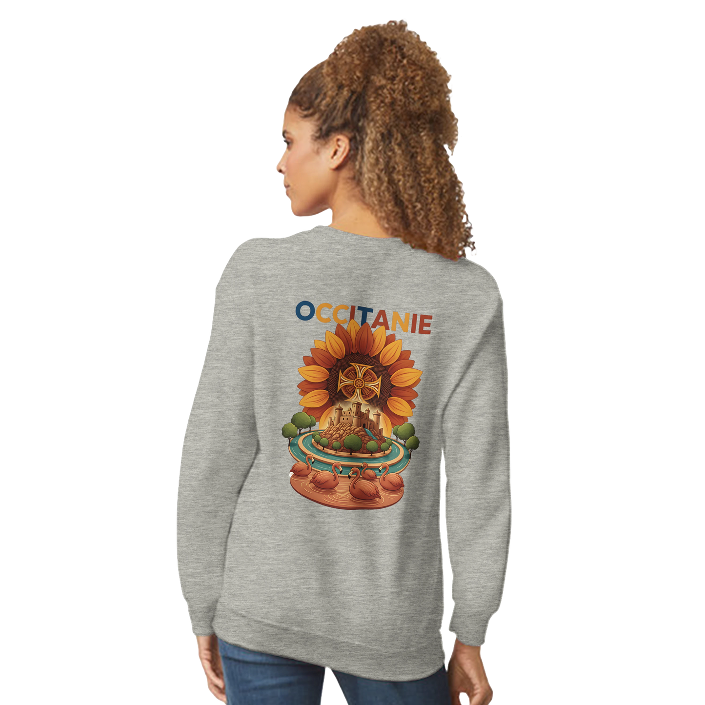 Sweat-shirt Unisexe Occitanie – Sweat Confortable et Résistant