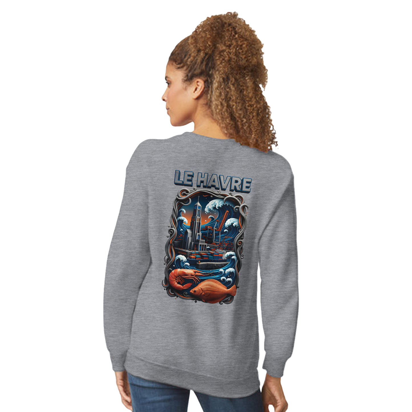 Sweat-shirt Unisexe Le Havre – Pull Classique Confortable