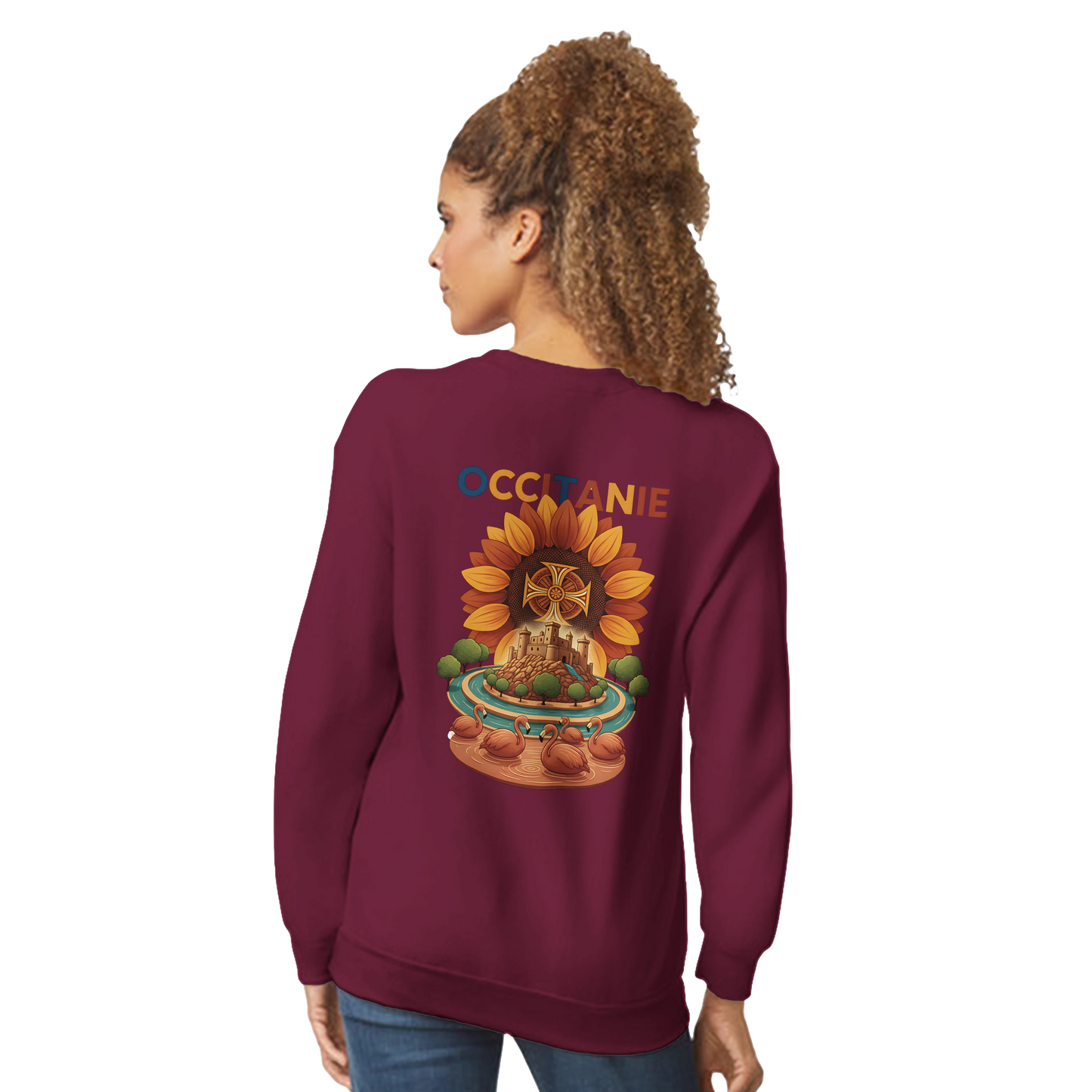 Sweat-shirt Unisexe Occitanie – Sweat Confortable et Résistant