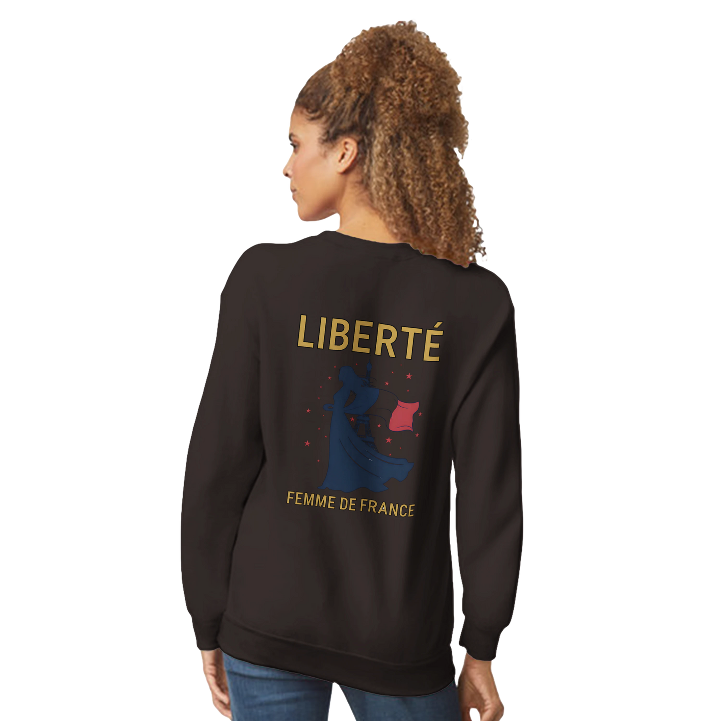 Sweat-shirt femme liberté  classique ras du cou | Gildan® 18000