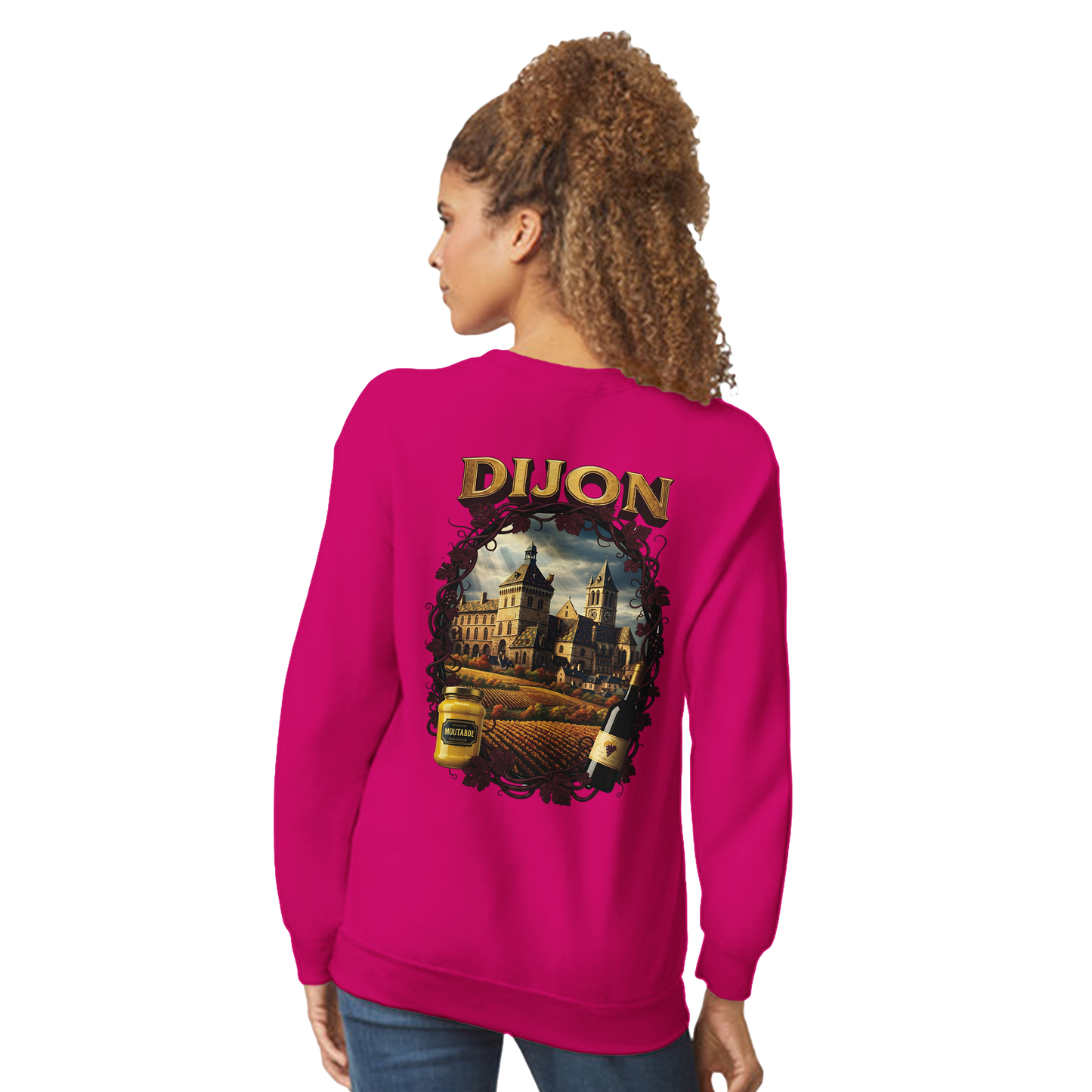 Sweat-shirt Unisexe Dijon – Ville de France – Coupe Classique Confortable