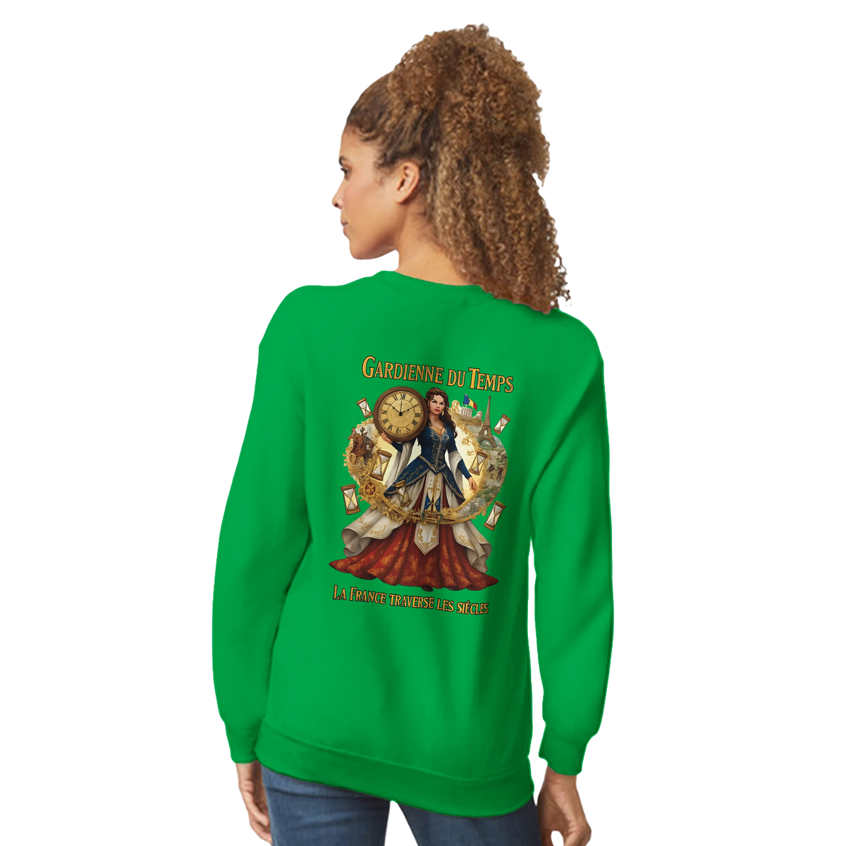 Sweat-shirt Femme Gardienne du Temps – Confort et Style Durable