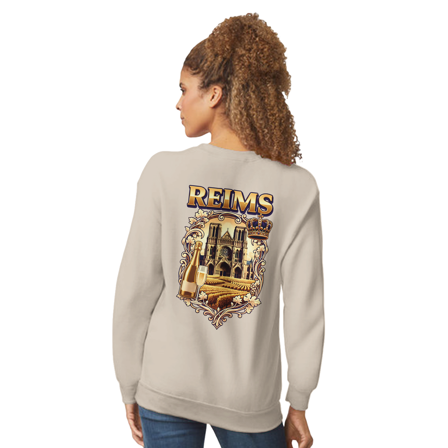 Sweat-shirt Reims – Sweat à col rond confortable en coton mélangé