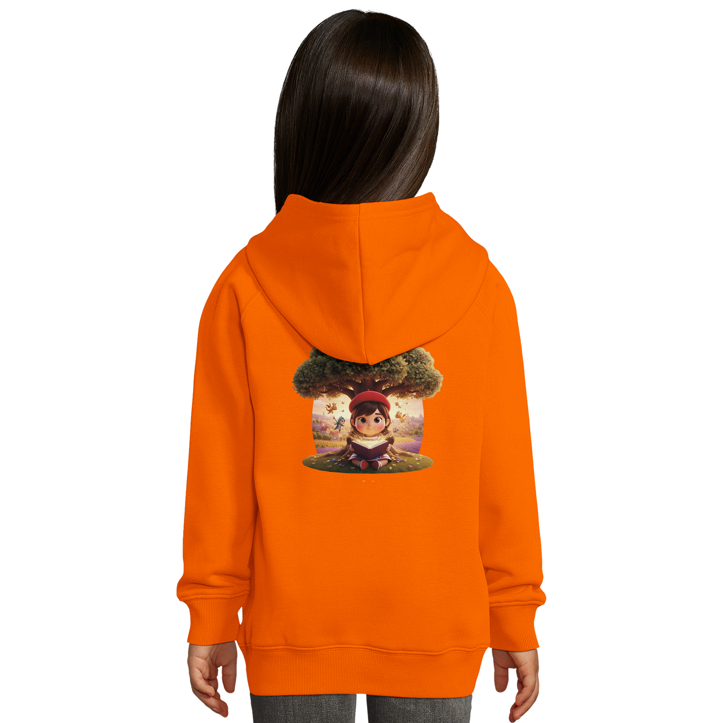 Sweat à capuche fille - La petite française qui rêve grand
