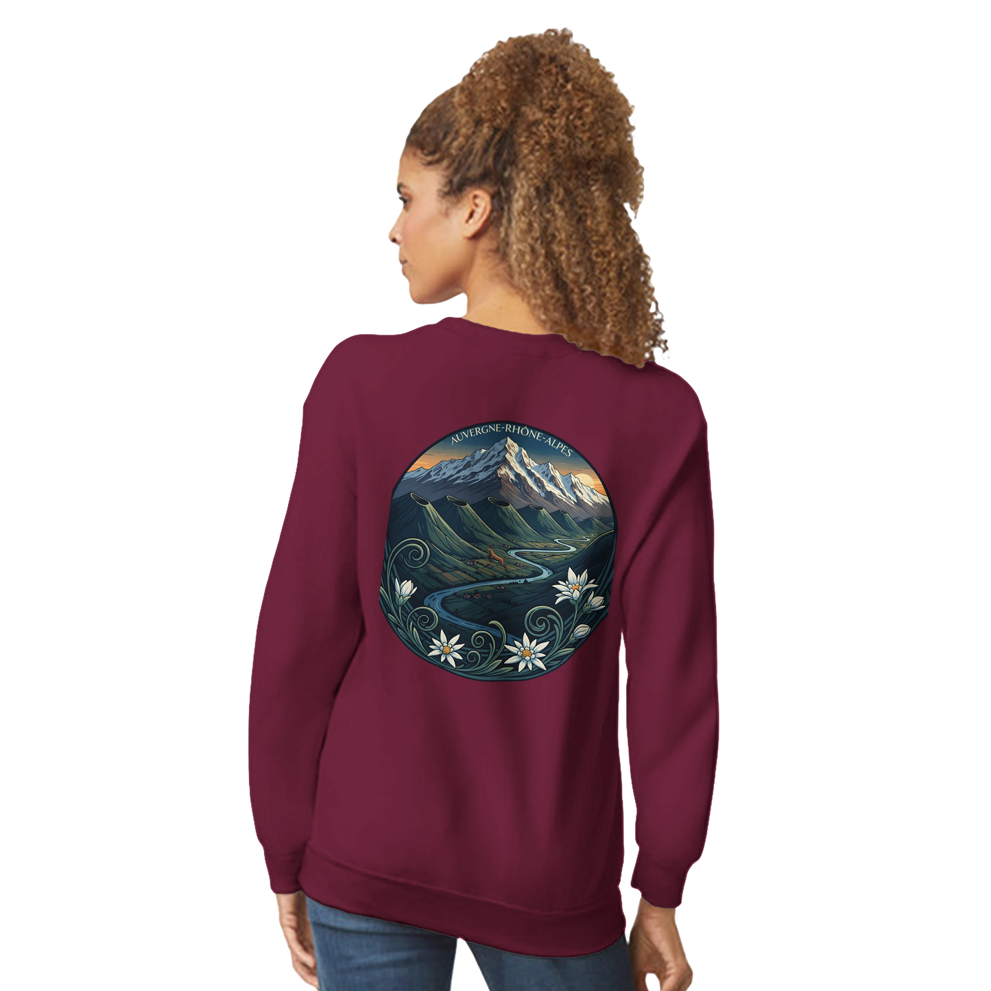 Sweat-shirt Unisexe Auvergne-Rhône-Alpes – Confort Classique