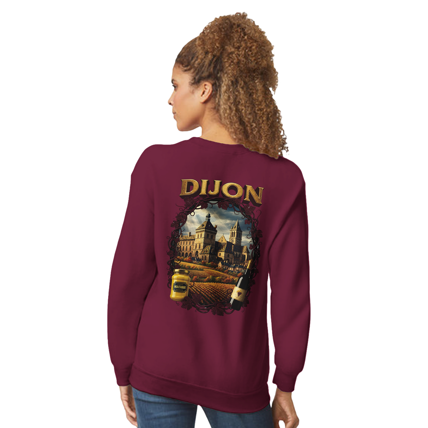 Sweat-shirt Unisexe Dijon – Ville de France – Coupe Classique Confortable