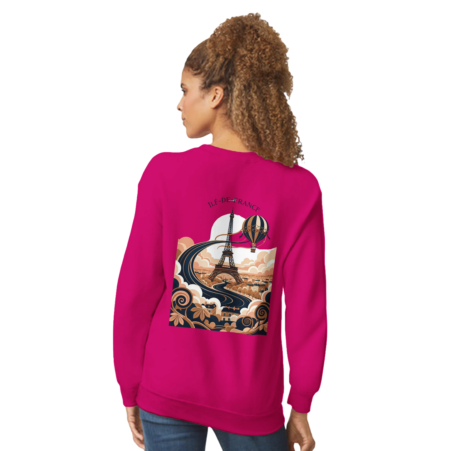 Sweat-shirt Unisexe Île-de-France – Confort Premium et Coupe Classique