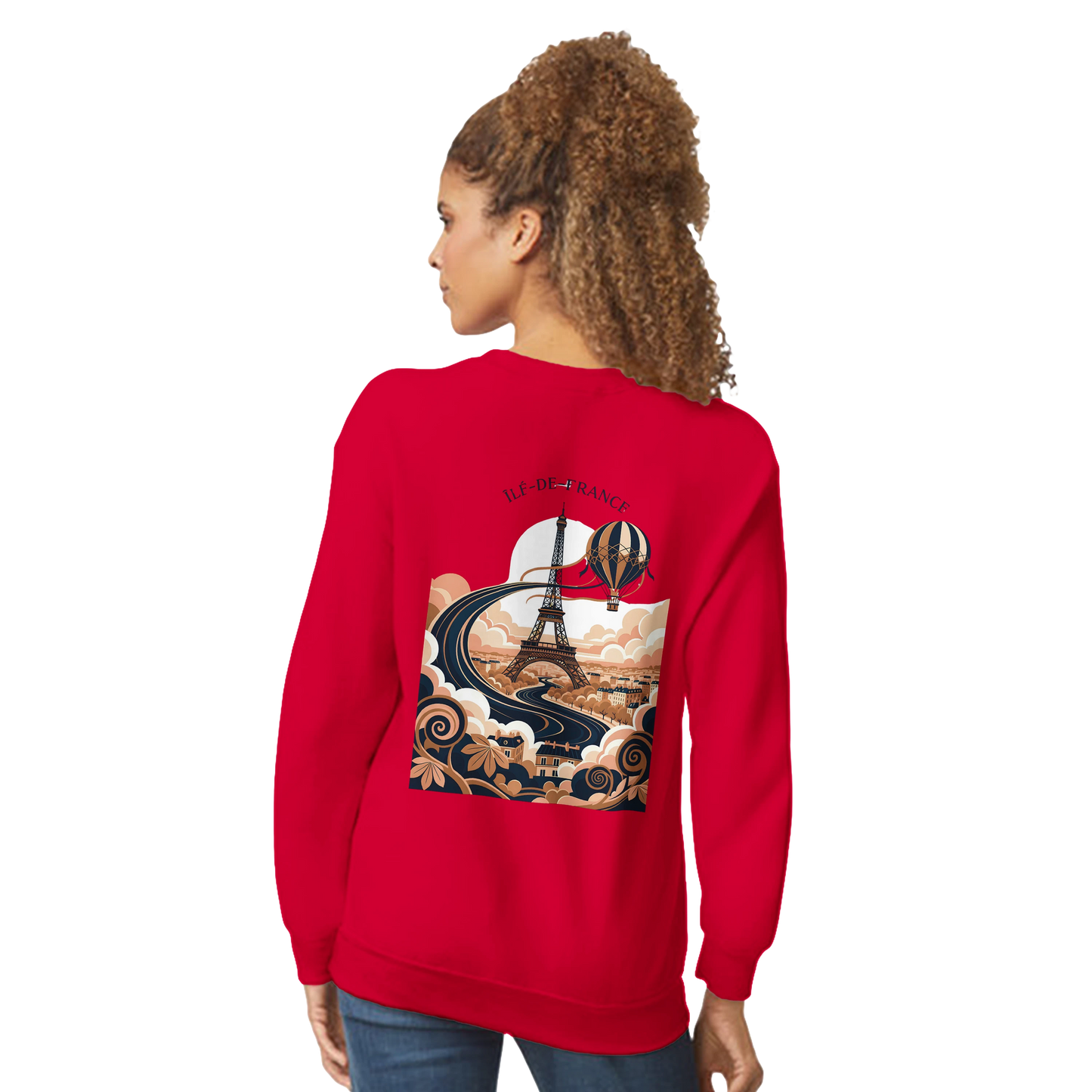 Sweat-shirt Unisexe Île-de-France – Confort Premium et Coupe Classique