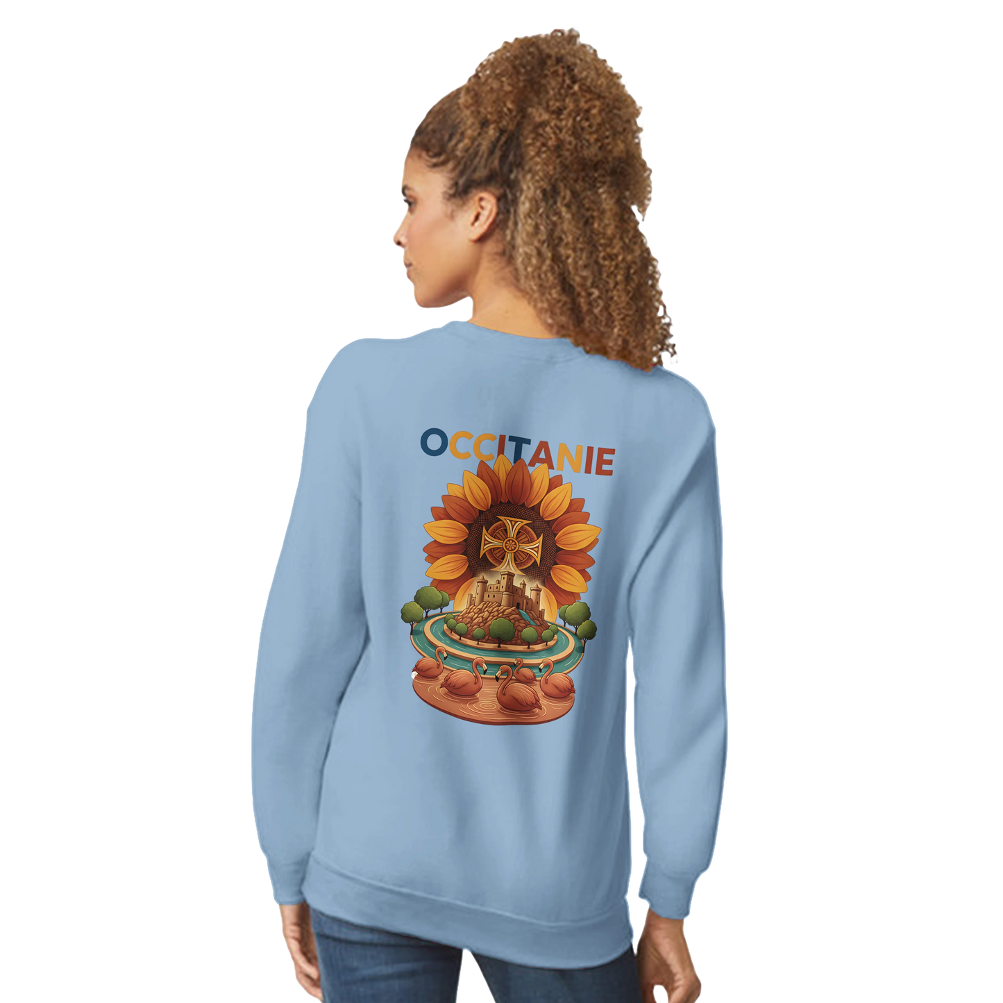 Sweat-shirt Unisexe Occitanie – Sweat Confortable et Résistant