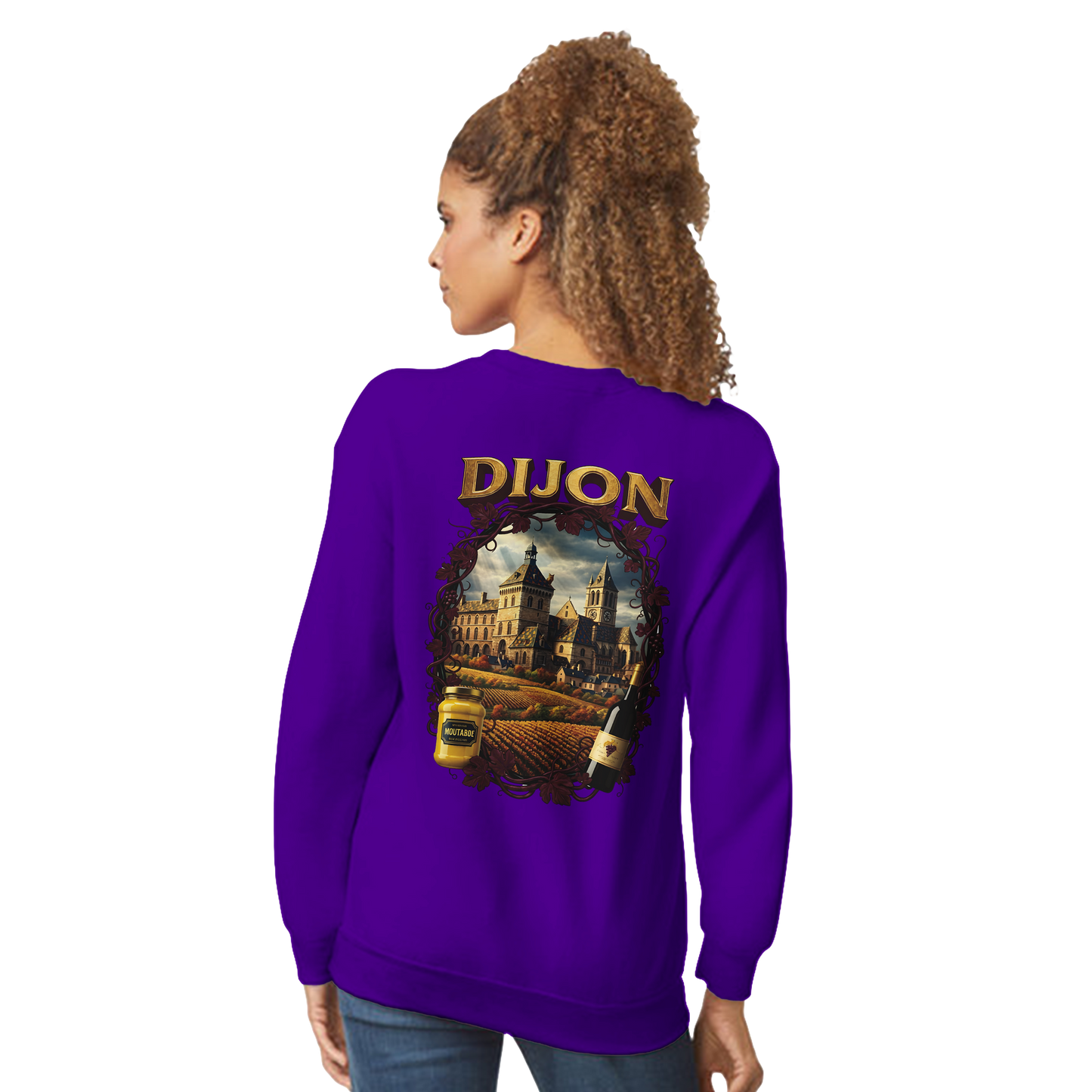 Sweat-shirt Unisexe Dijon – Ville de France – Coupe Classique Confortable