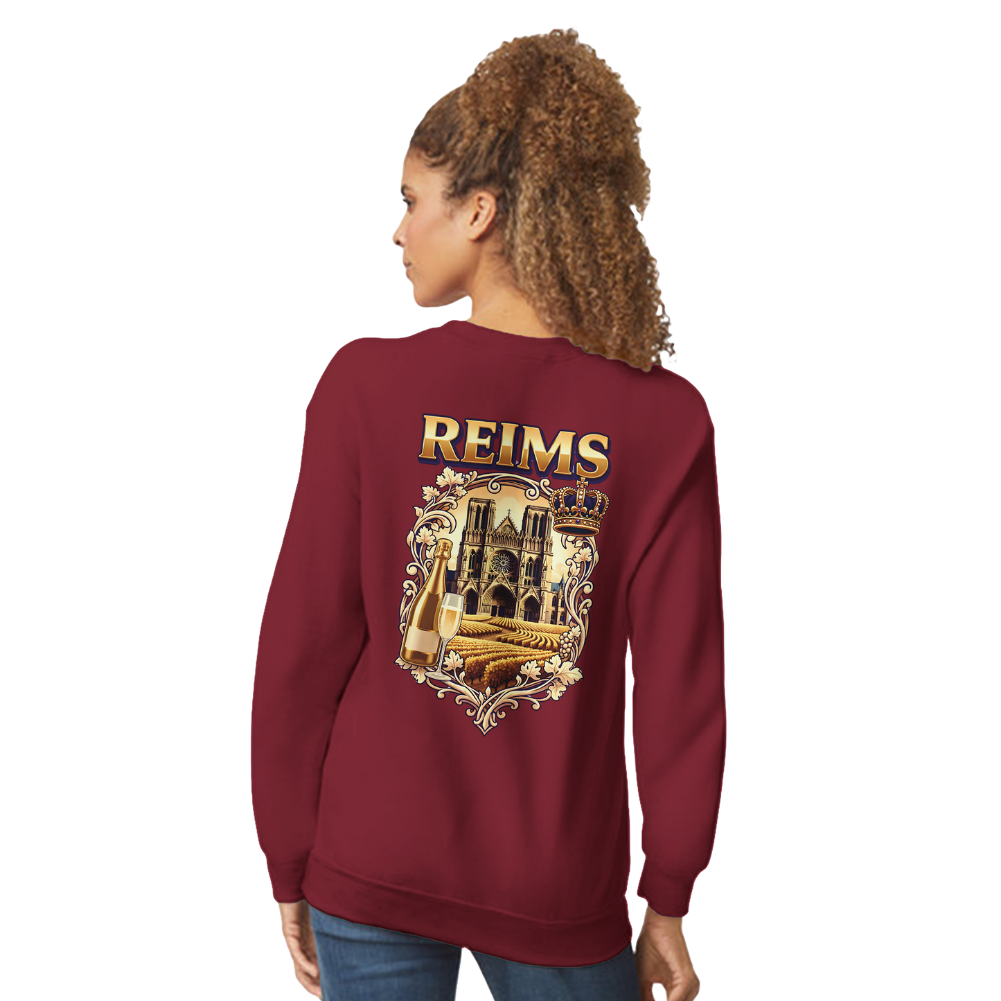 Sweat-shirt Reims – Sweat à col rond confortable en coton mélangé