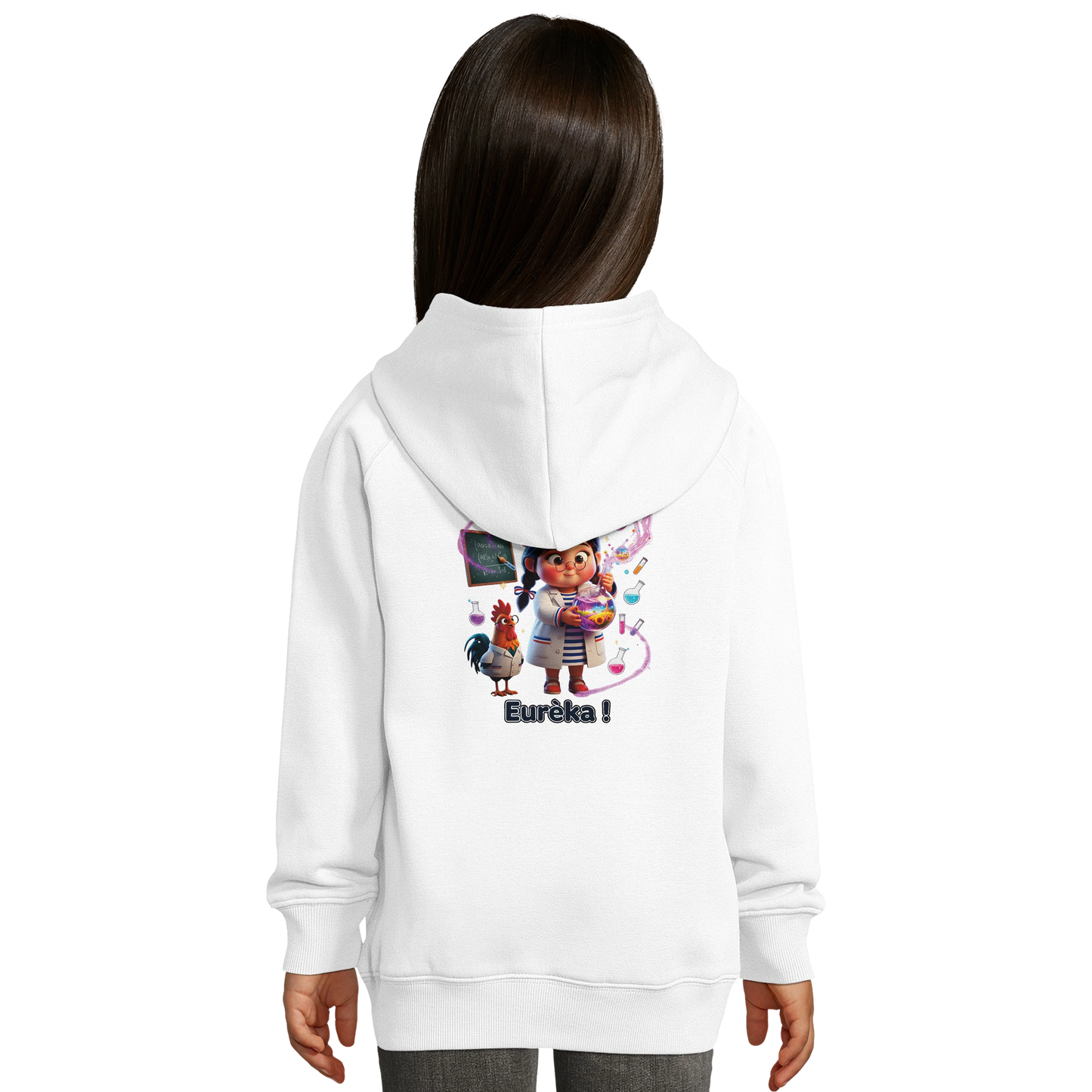 Sweat à Capuche fille Petite Génie de France - Coton Bio