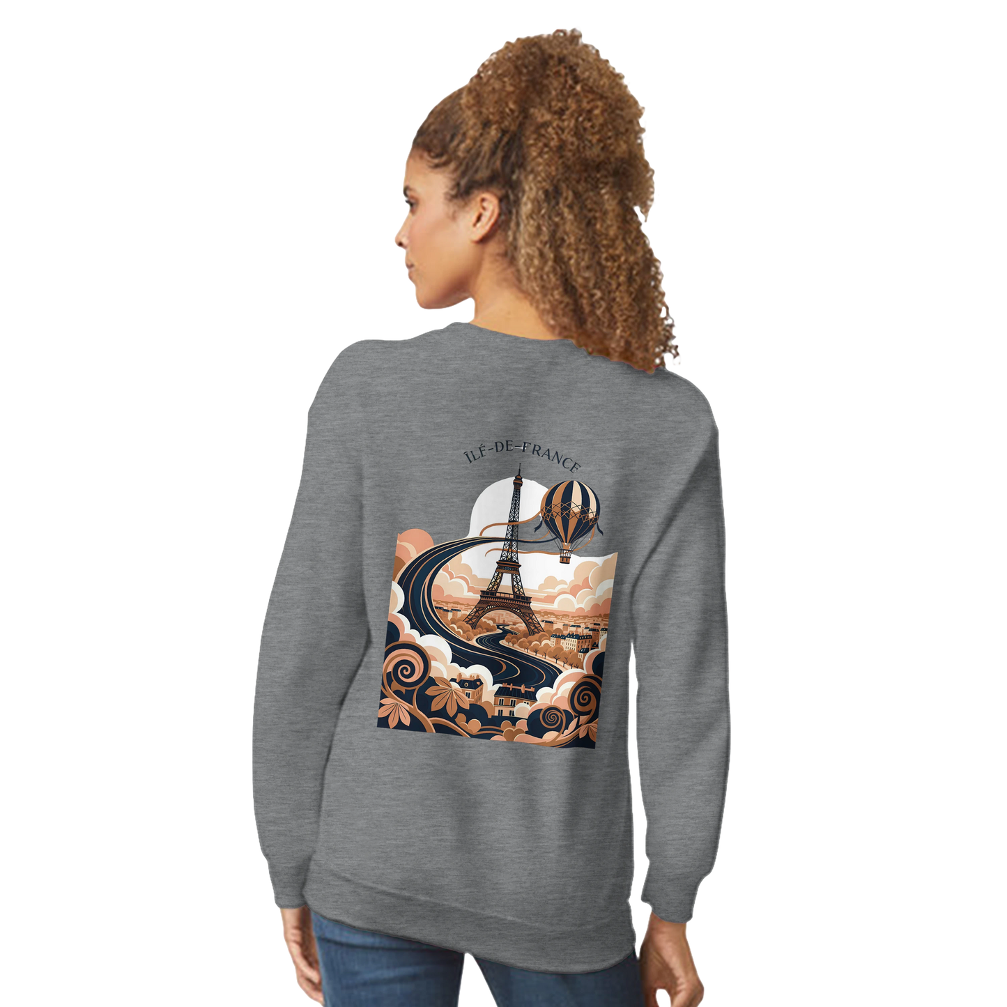 Sweat-shirt Unisexe Île-de-France – Confort Premium et Coupe Classique