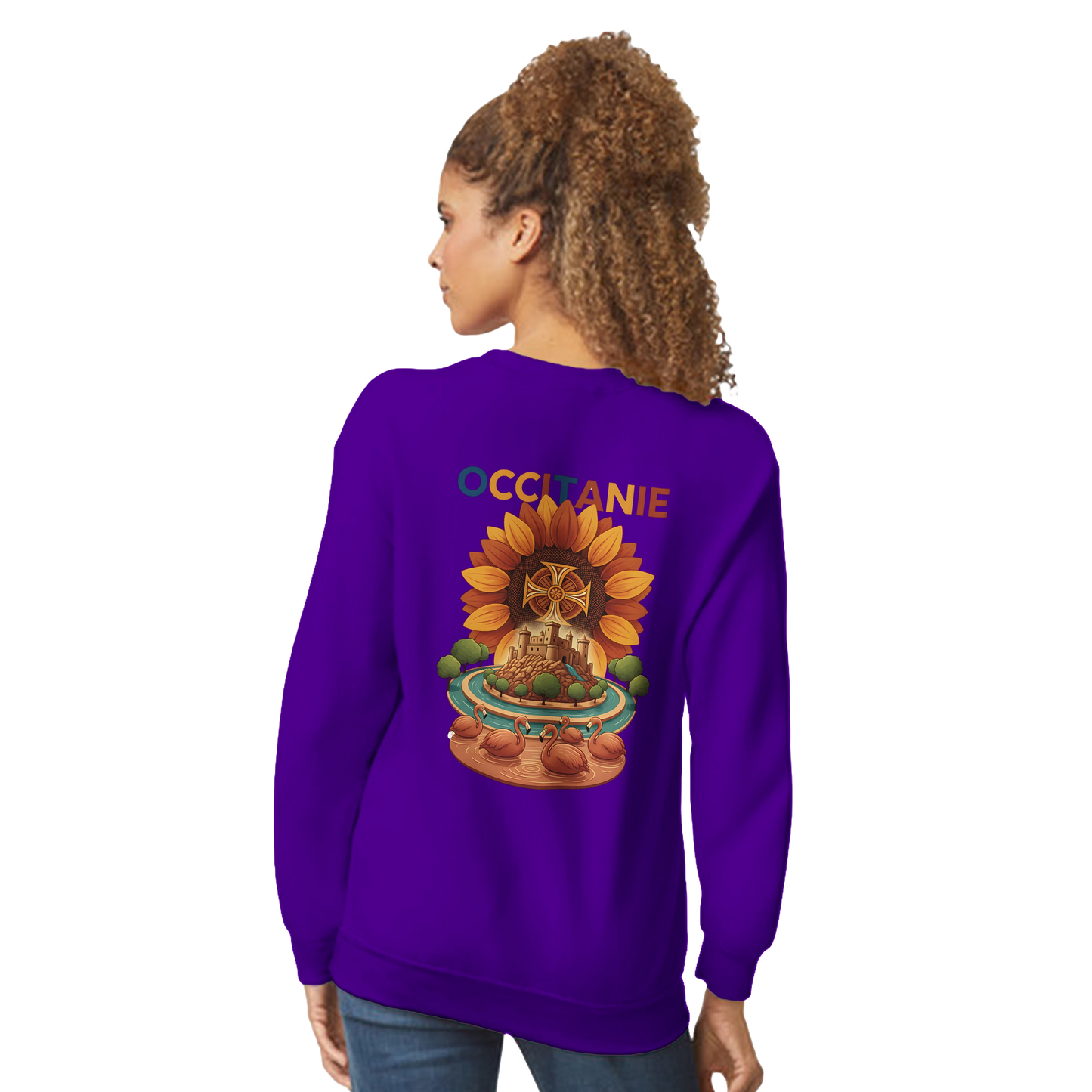Sweat-shirt Unisexe Occitanie – Sweat Confortable et Résistant