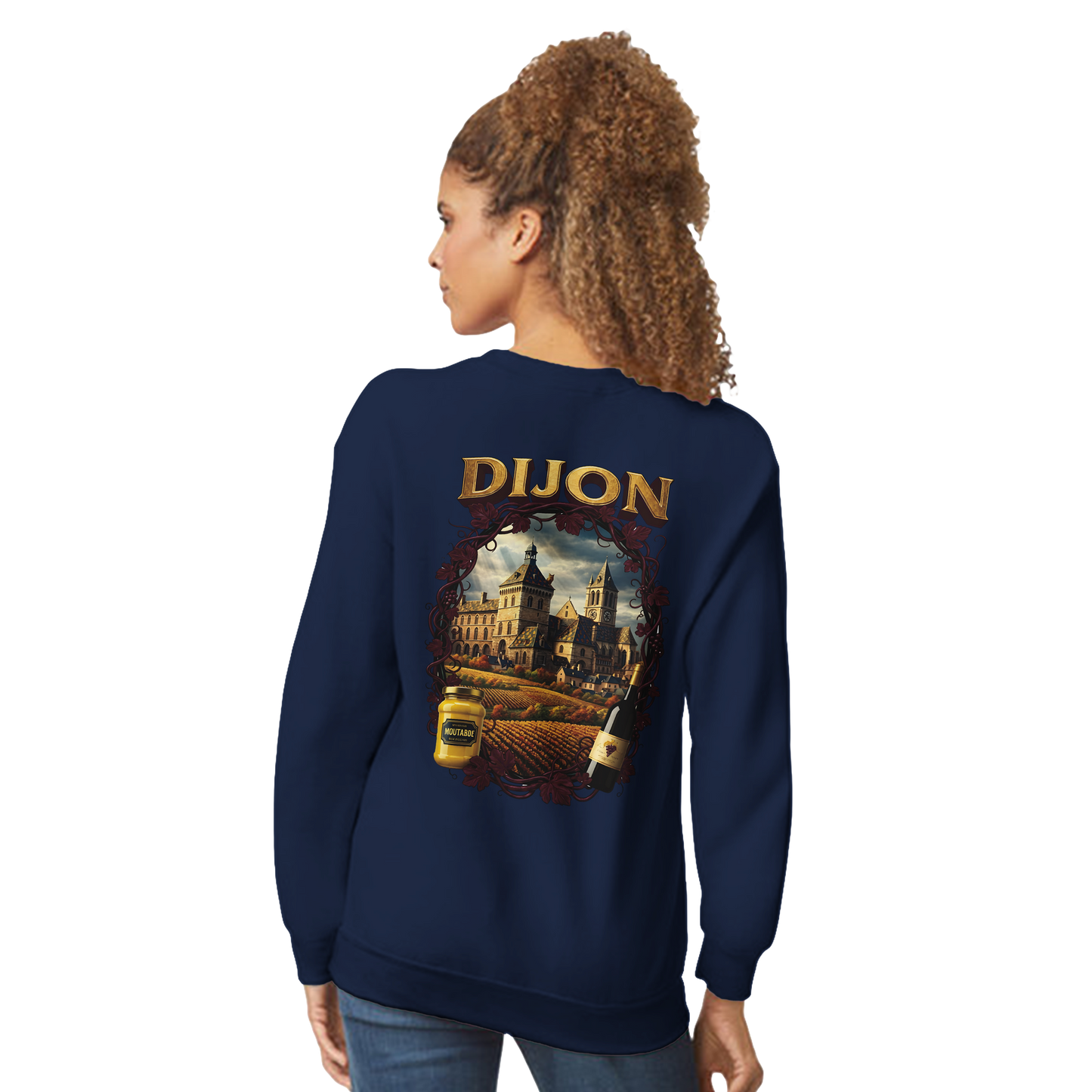 Sweat-shirt Unisexe Dijon – Ville de France – Coupe Classique Confortable