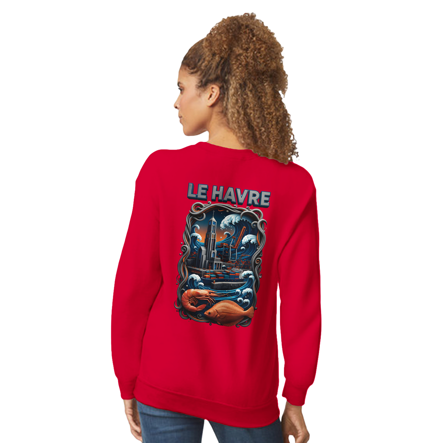 Sweat-shirt Unisexe Le Havre – Pull Classique Confortable
