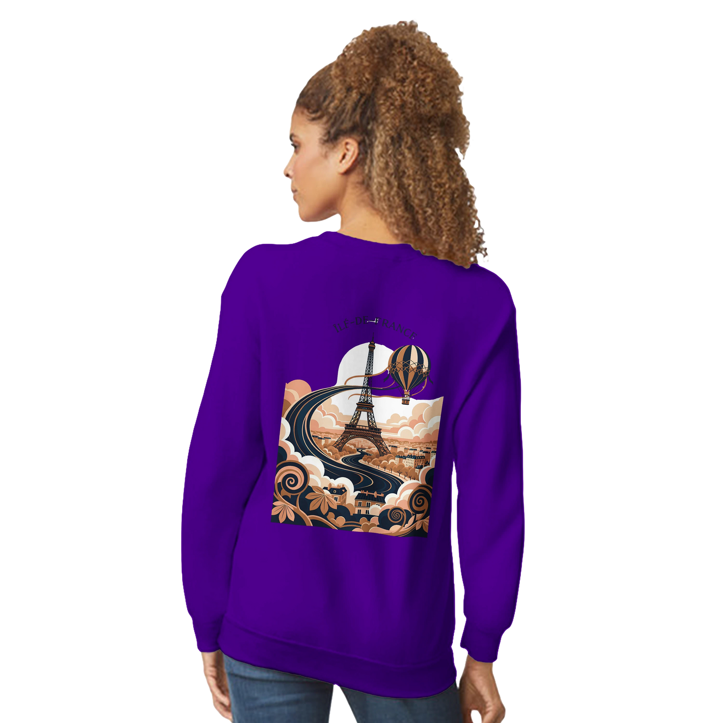 Sweat-shirt Unisexe Île-de-France – Confort Premium et Coupe Classique