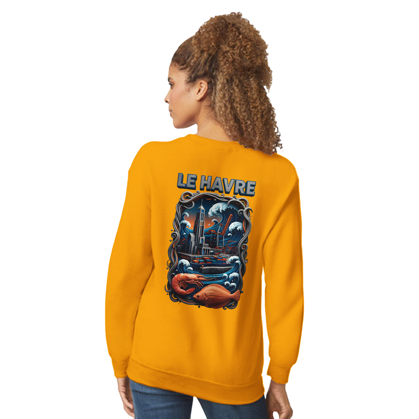 Sweat-shirt Unisexe Le Havre – Pull Classique Confortable