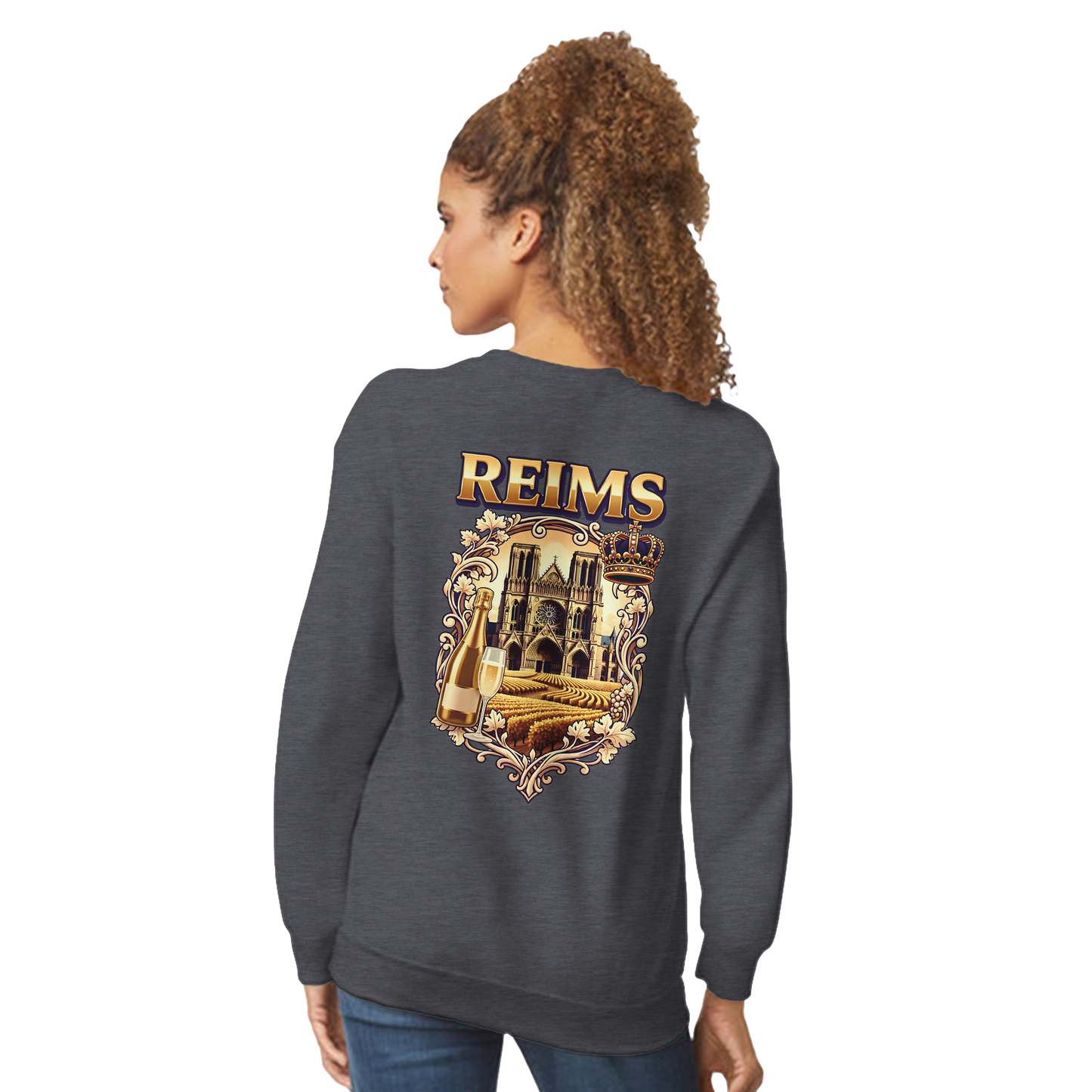 Sweat-shirt Reims – Sweat à col rond confortable en coton mélangé