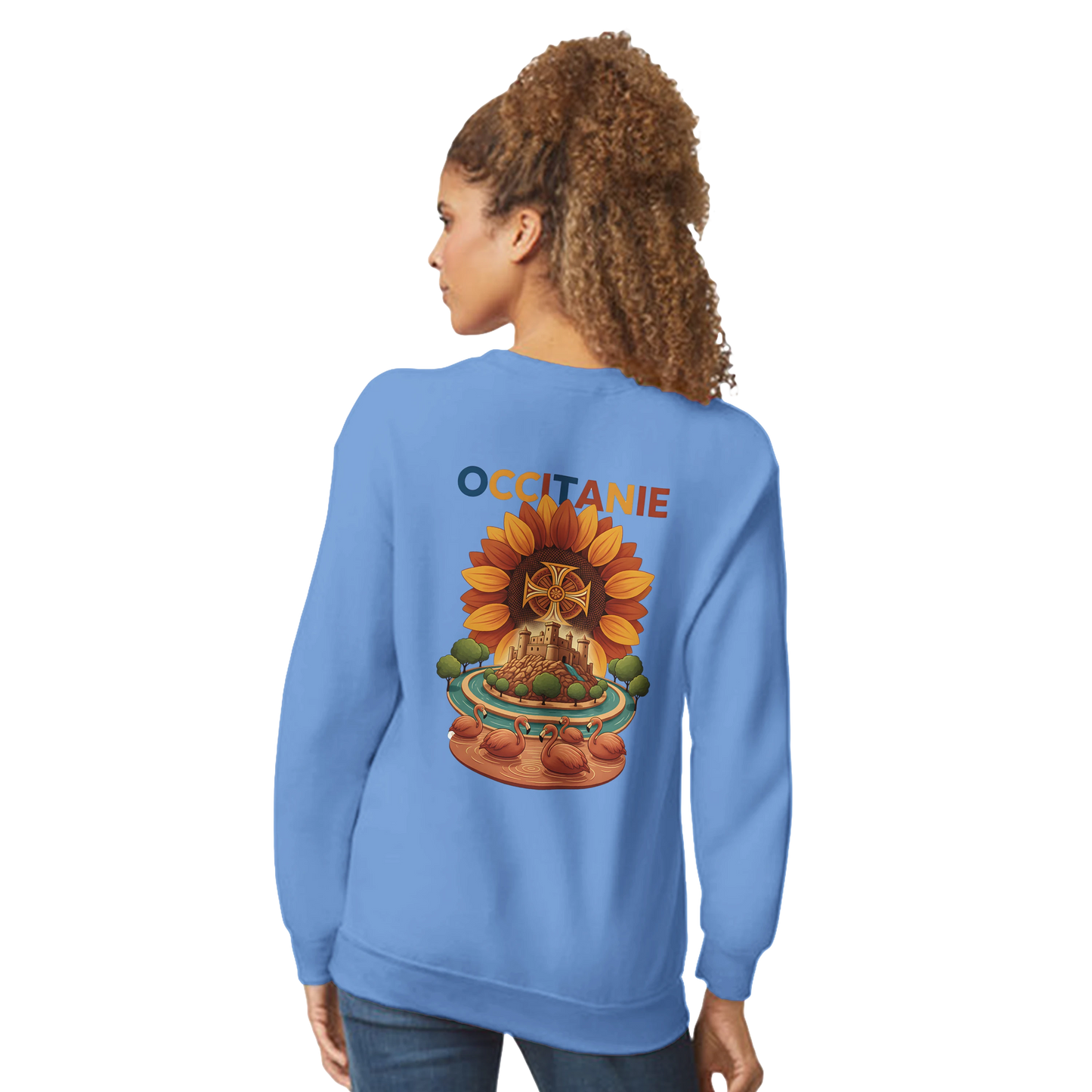 Sweat-shirt Unisexe Occitanie – Sweat Confortable et Résistant