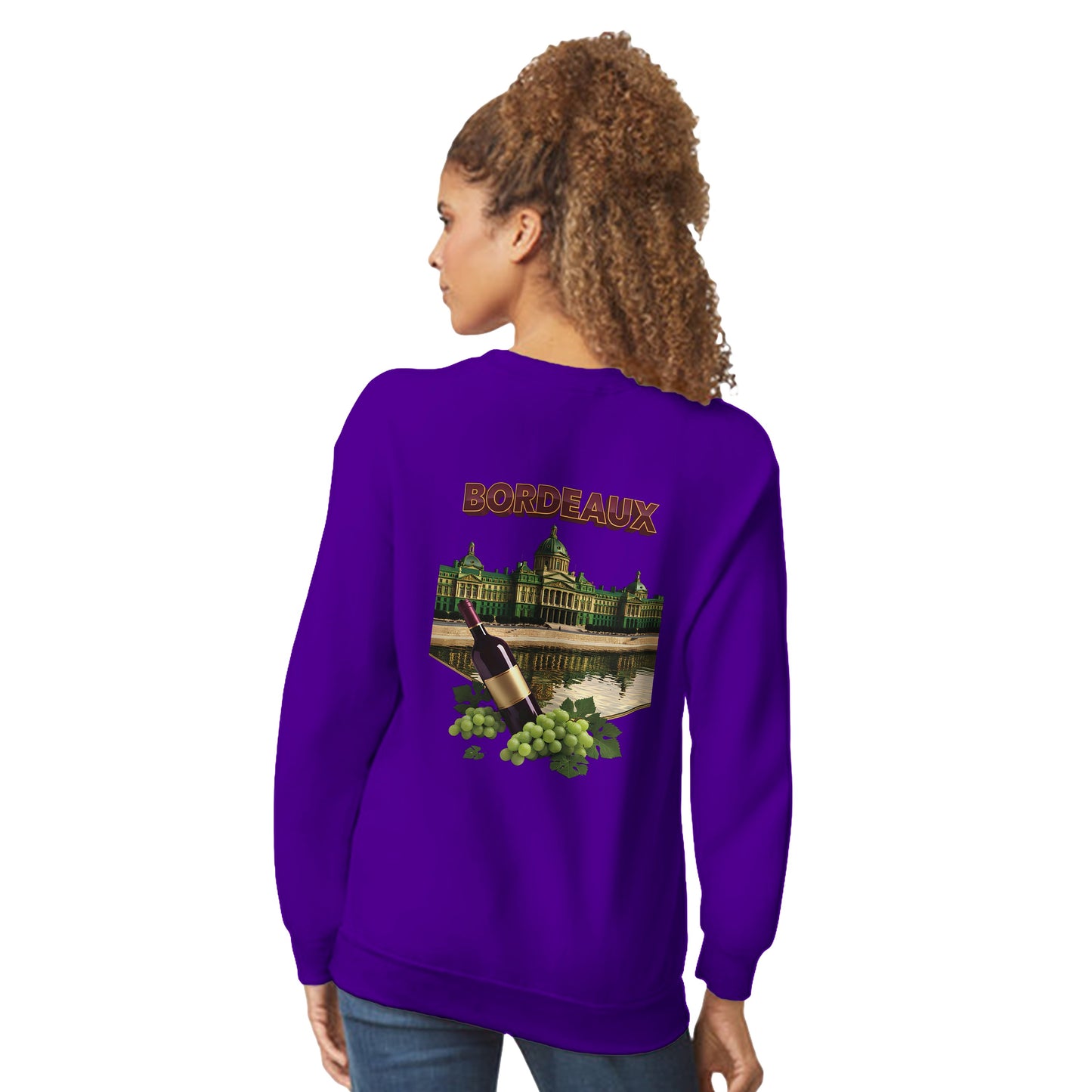Sweat-shirt Unisexe Bordeaux Ville de France – Classique et Confortable