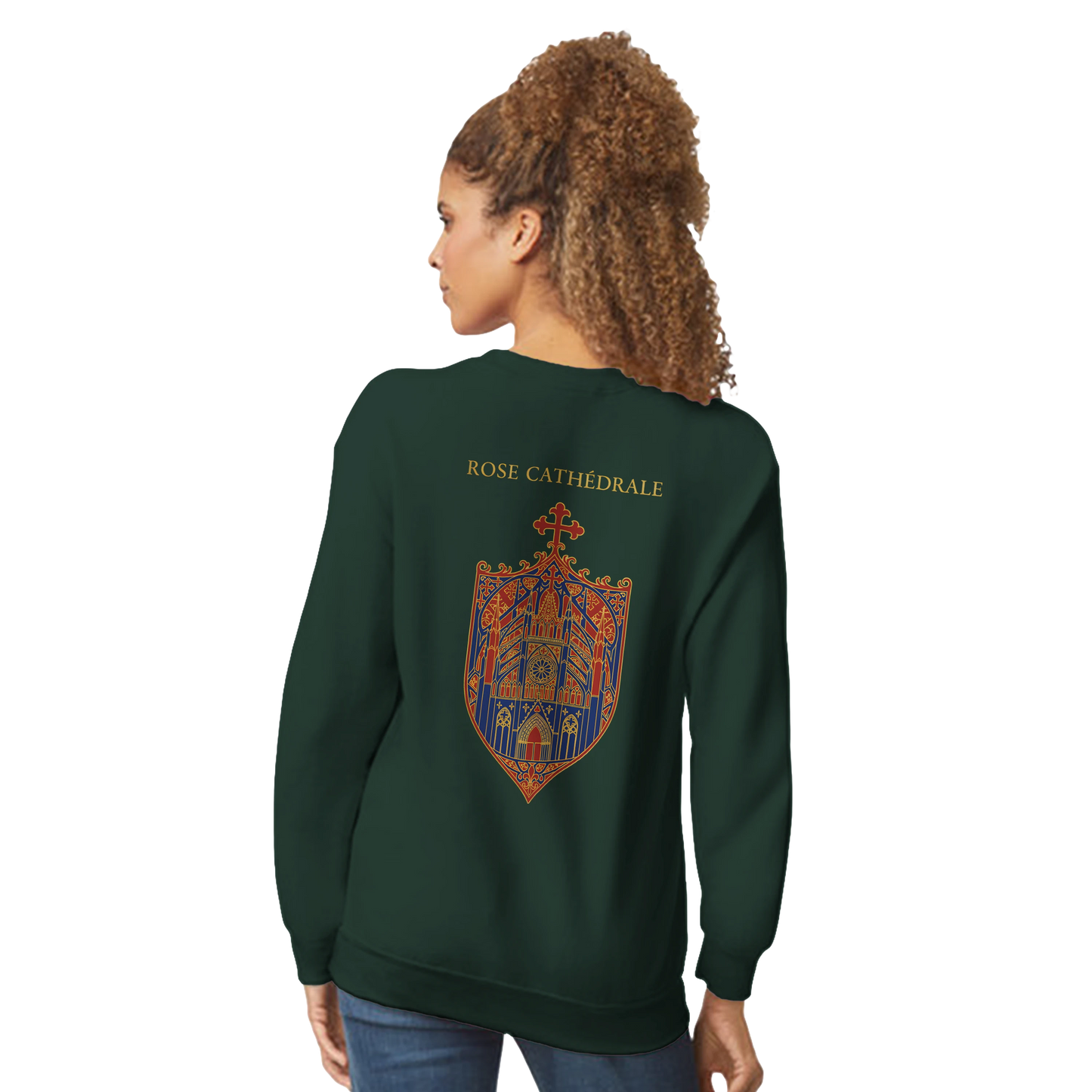 Sweat-shirt Femme Rose Cathédrale – Confort et Style Classique