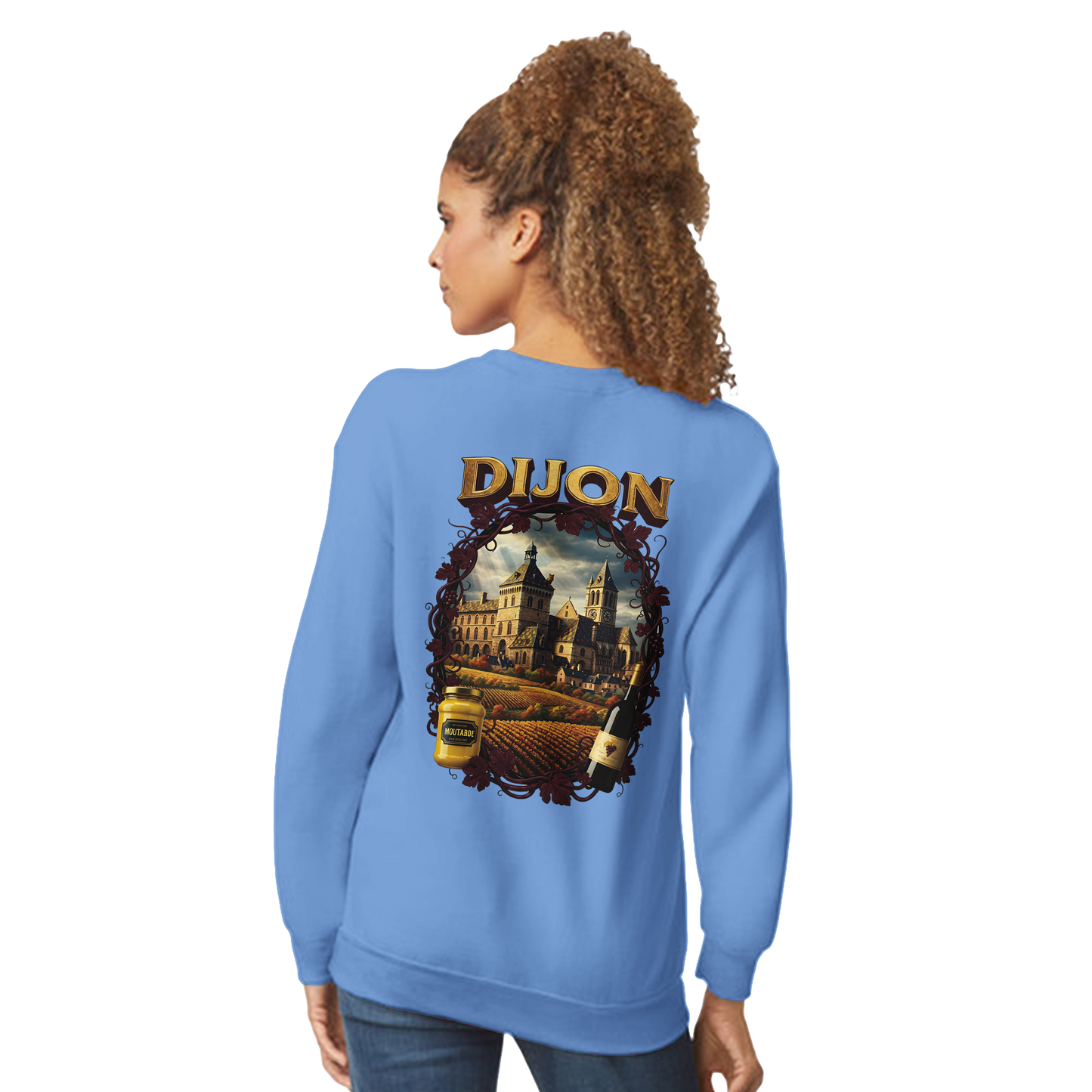 Sweat-shirt Unisexe Dijon – Ville de France – Coupe Classique Confortable