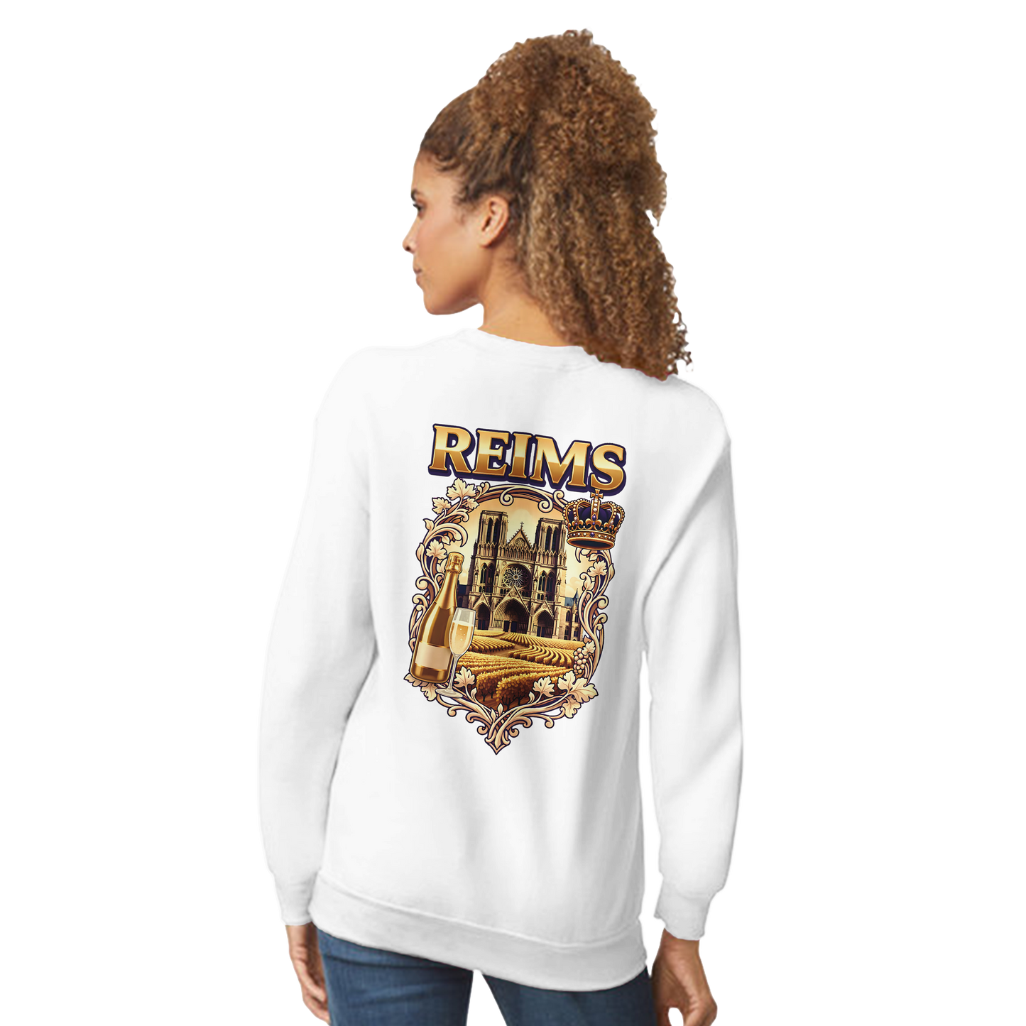 Sweat-shirt Reims – Sweat à col rond confortable en coton mélangé