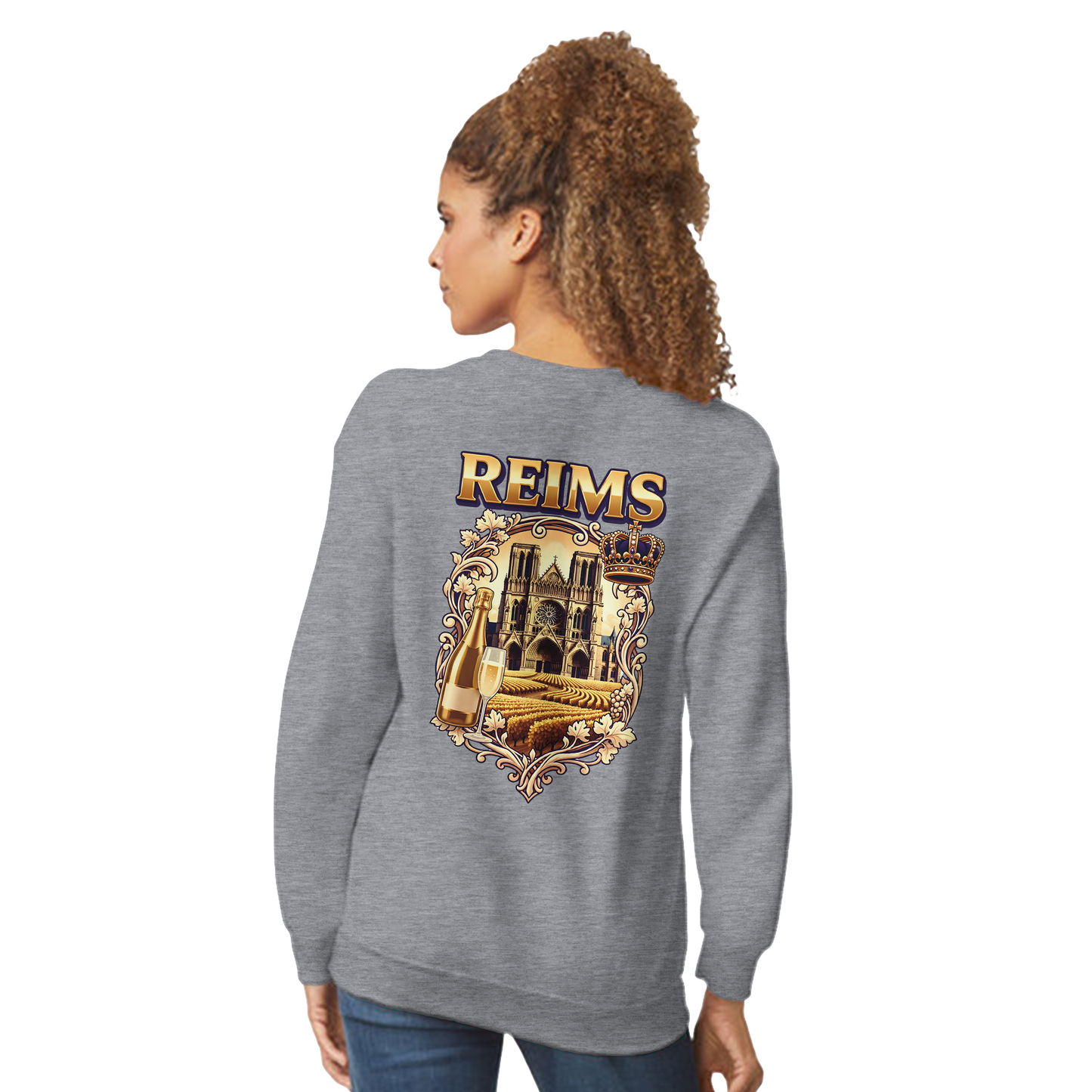 Sweat-shirt Reims – Sweat à col rond confortable en coton mélangé