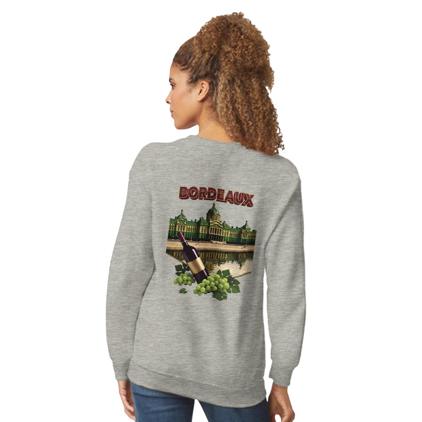 Sweat-shirt Unisexe Bordeaux Ville de France – Classique et Confortable