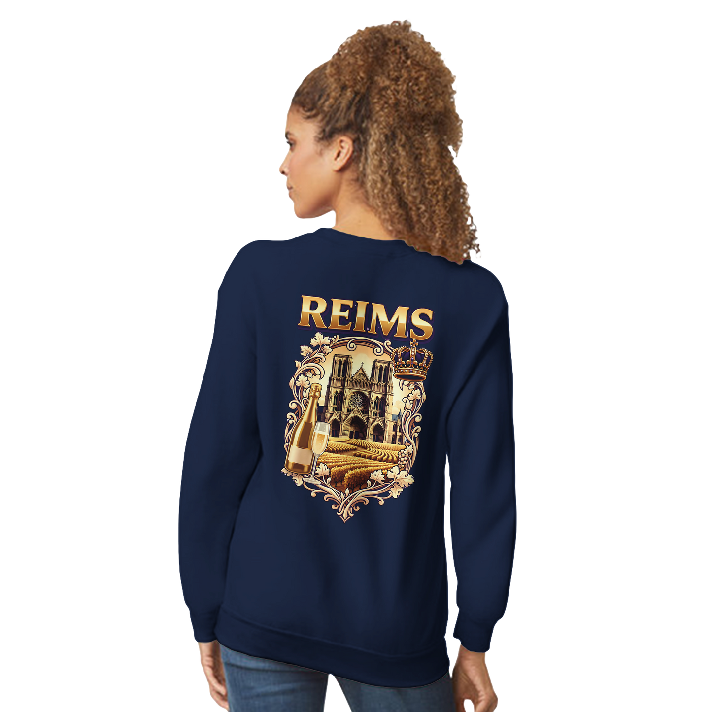 Sweat-shirt Reims – Sweat à col rond confortable en coton mélangé