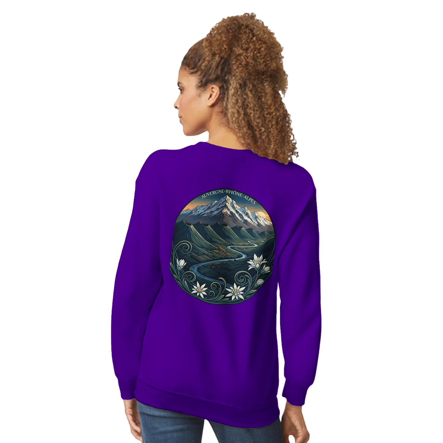 Sweat-shirt Unisexe Auvergne-Rhône-Alpes – Confort Classique