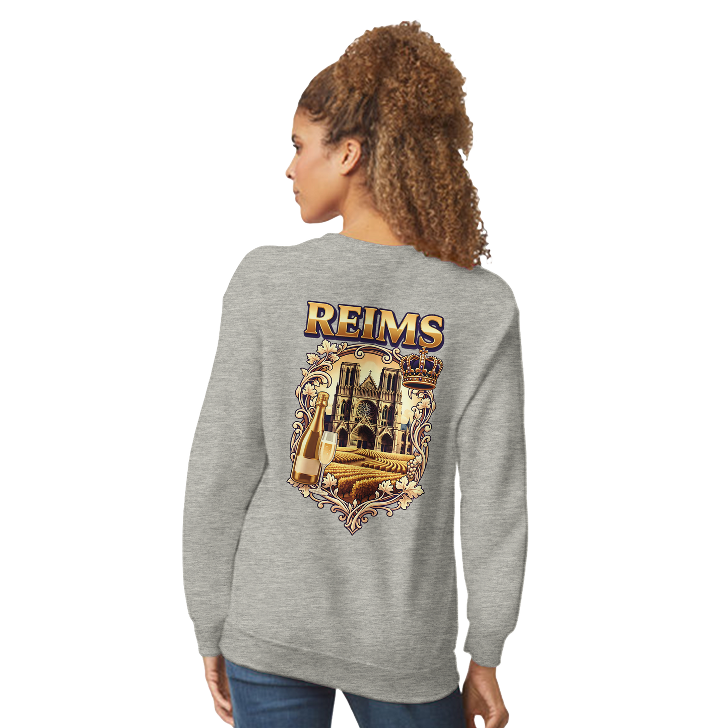 Sweat-shirt Reims – Sweat à col rond confortable en coton mélangé