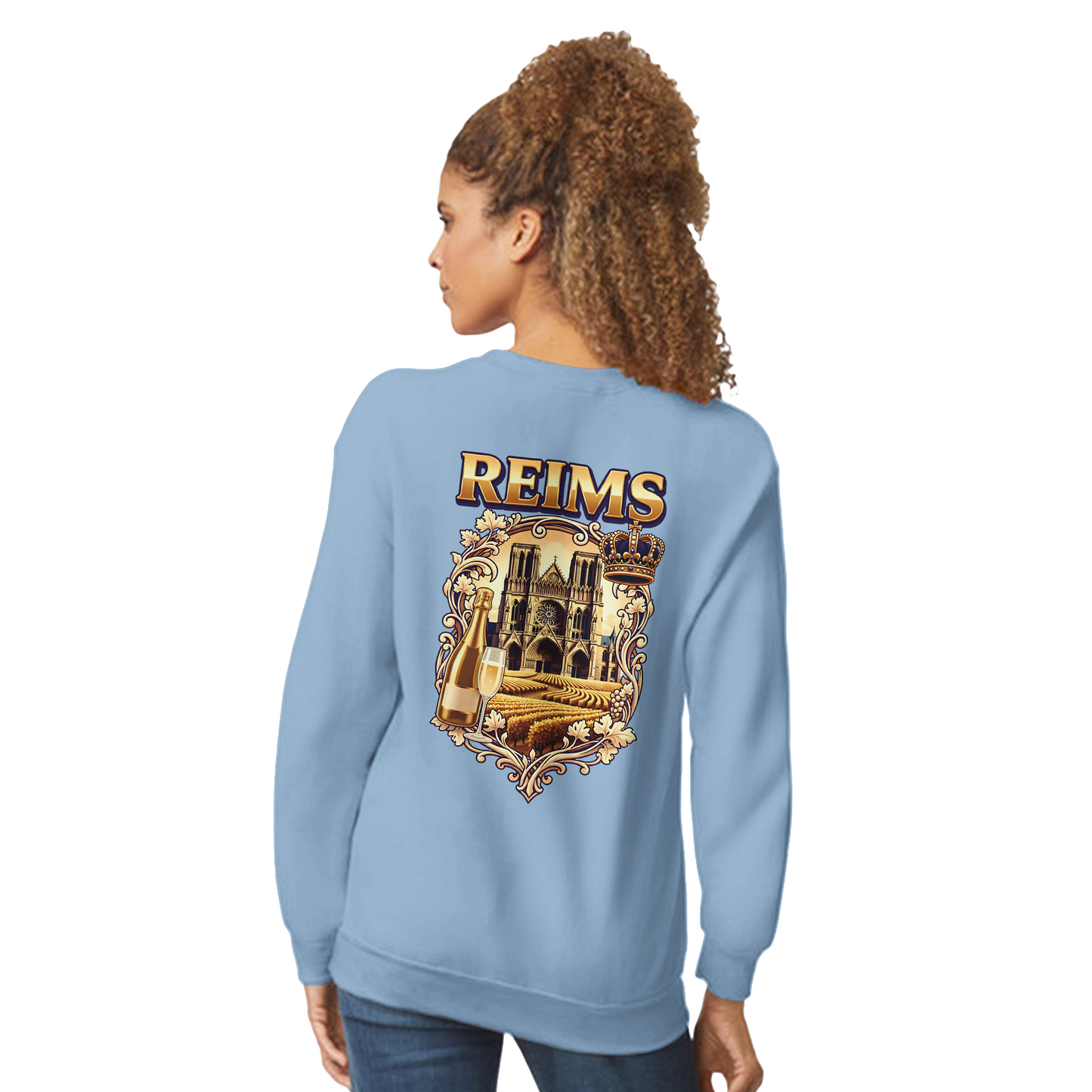 Sweat-shirt Reims – Sweat à col rond confortable en coton mélangé