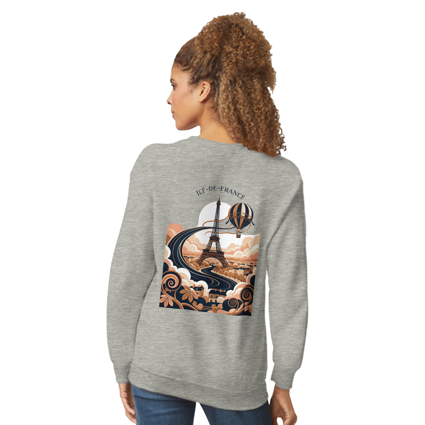 Sweat-shirt Unisexe Île-de-France – Confort Premium et Coupe Classique