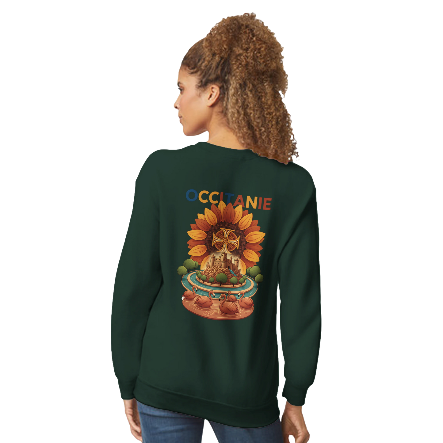 Sweat-shirt Unisexe Occitanie – Sweat Confortable et Résistant